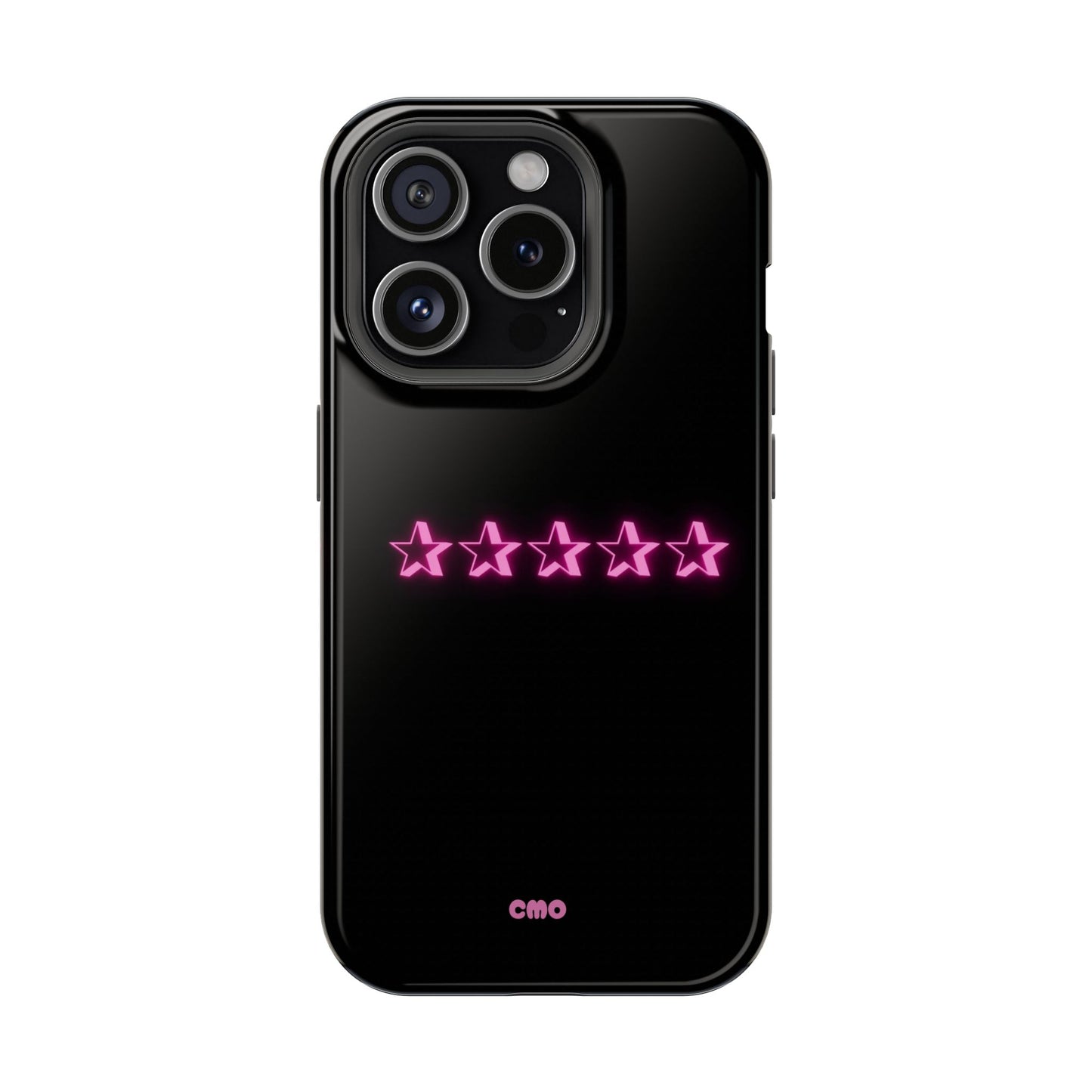 5 Stat ⭐️ Phone Case — Pink Neon Stars Magnetic Impact-Resistant Case
