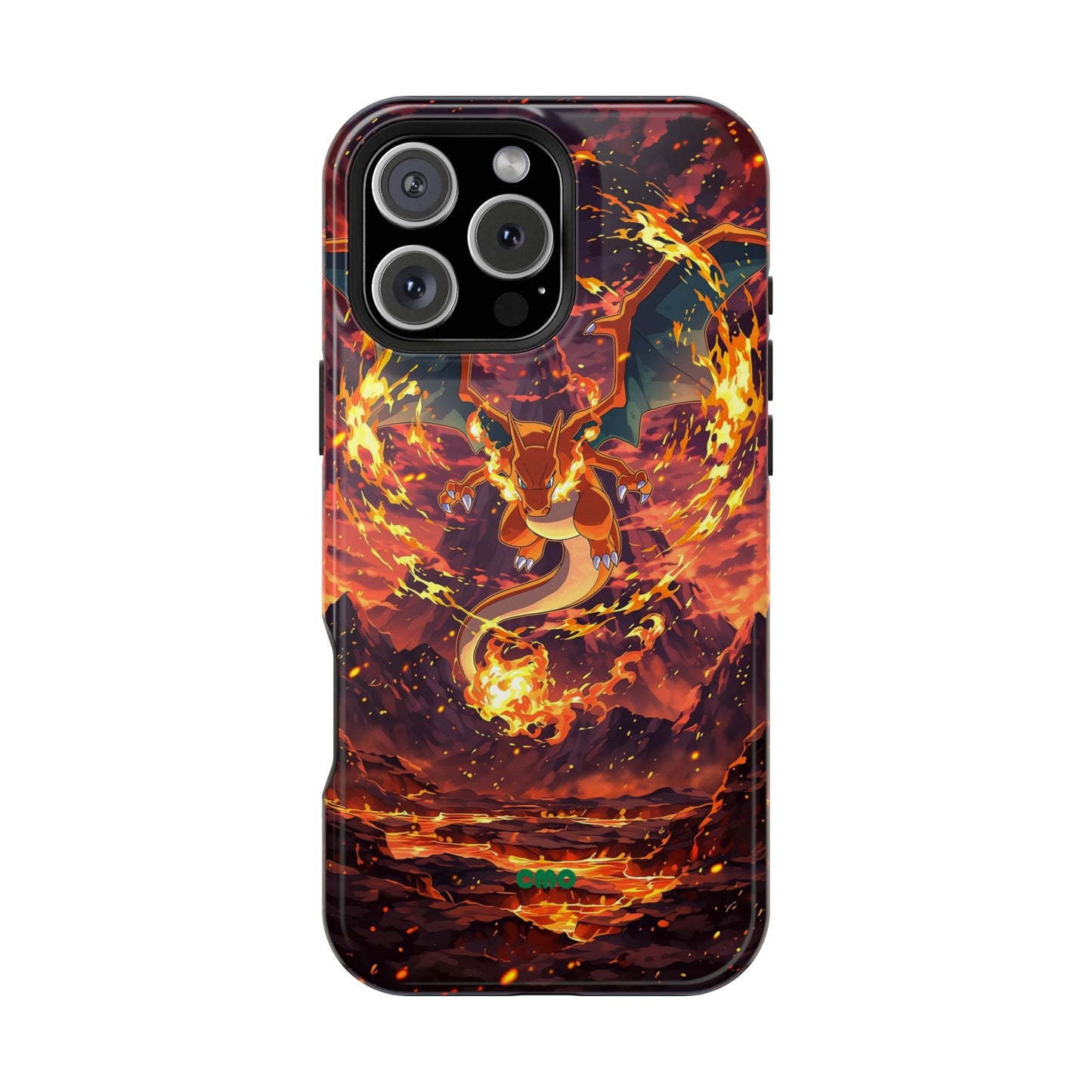 Fiery Abstract Magnetic Impact-Resistant Phone Case