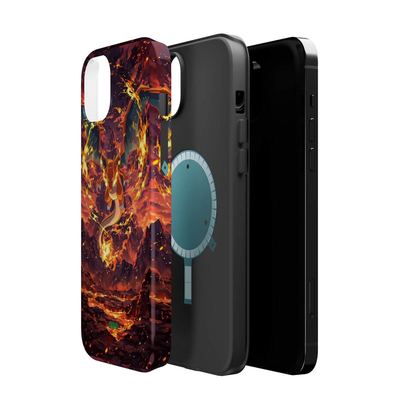 Fiery Abstract Magnetic Impact-Resistant Phone Case