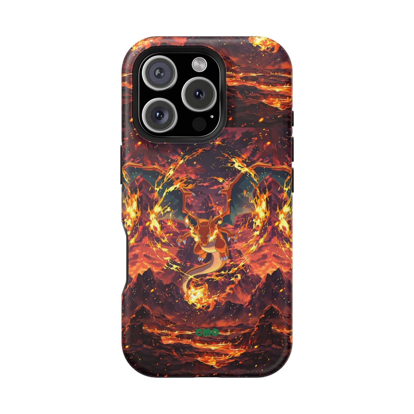 Fiery Abstract Magnetic Impact-Resistant Phone Case