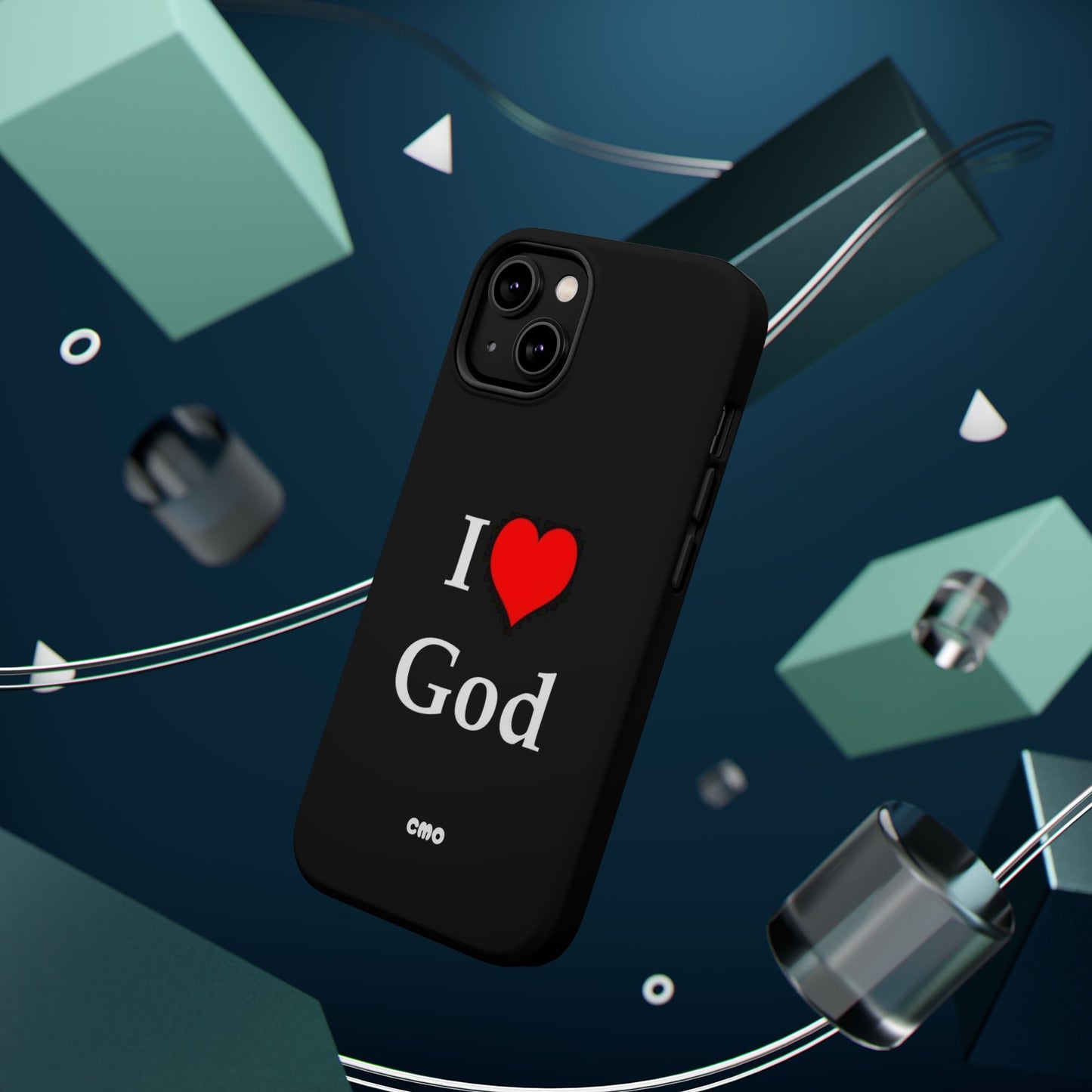 I love God Phone Case — Magnetic Impact-Resistant Religious iPhone Cover