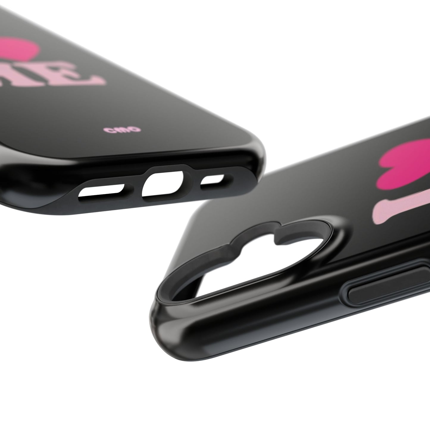 Magnetic Impact-Resistant Phone Case — "I love ME" Pink Self-Love Design