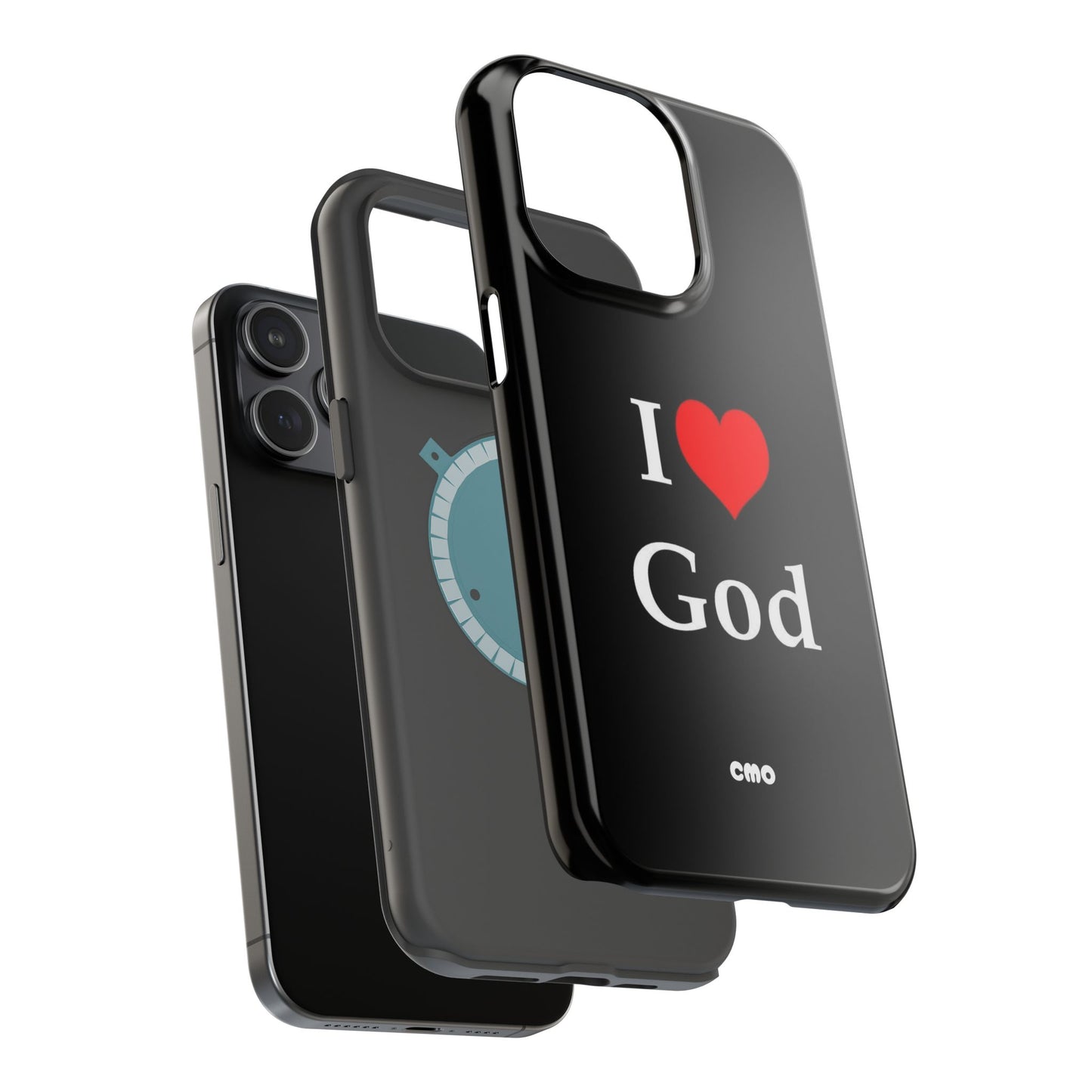 I love God Phone Case — Magnetic Impact-Resistant Religious iPhone Cover
