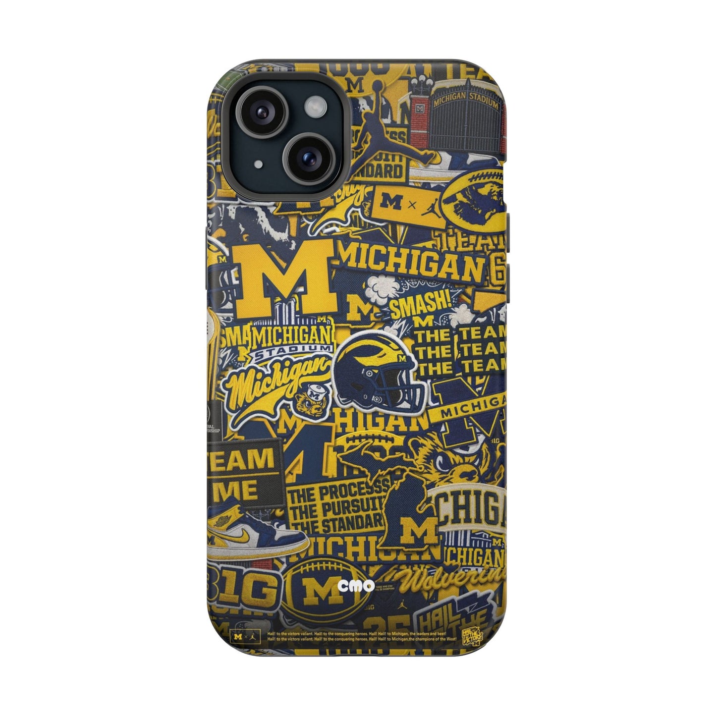 Michigan Wolverines Magnetic Impact Phone Case — Team Logo Collage MagSafe-Compatible