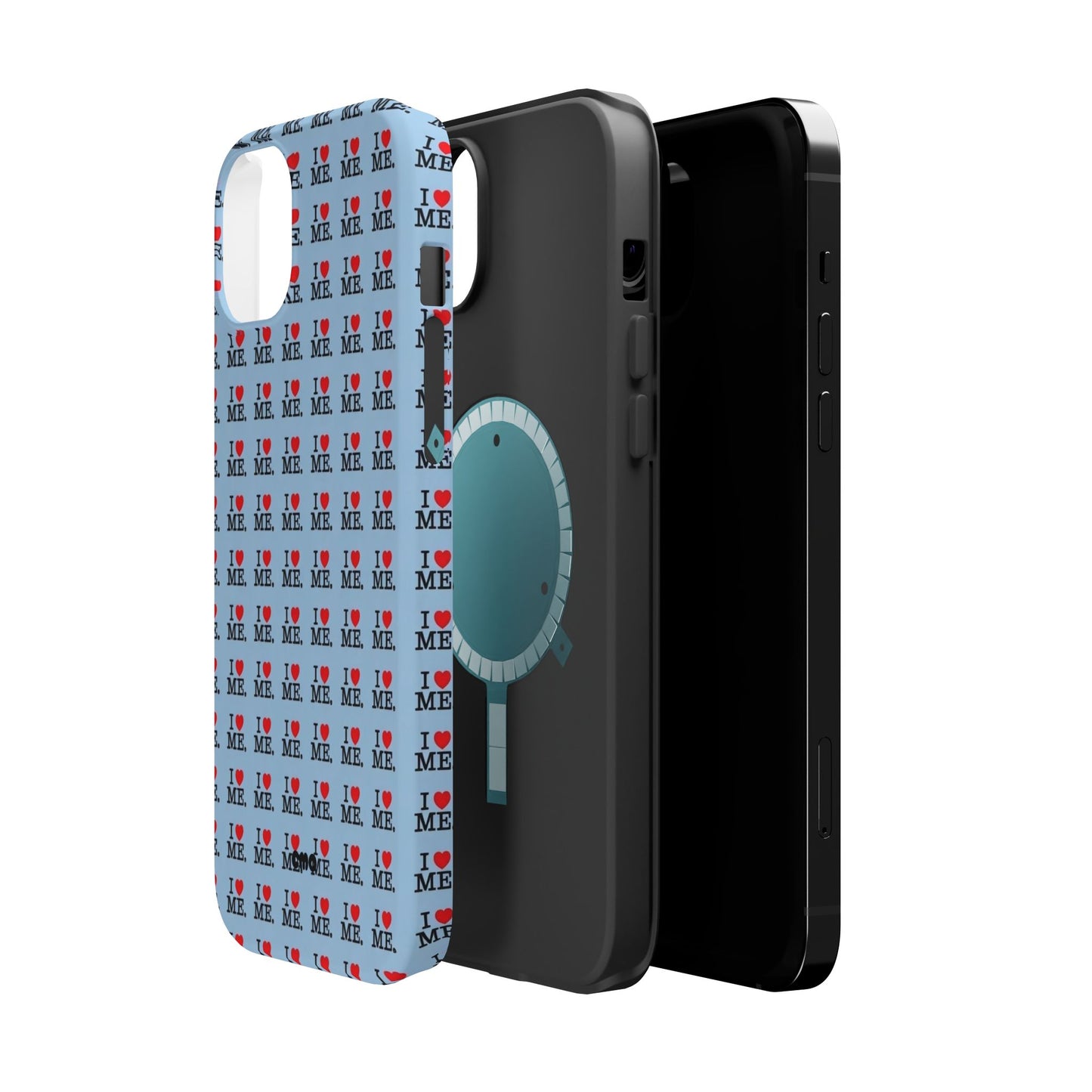 Magnetic Impact-Resistant Phone Case — "I love ME" Pattern