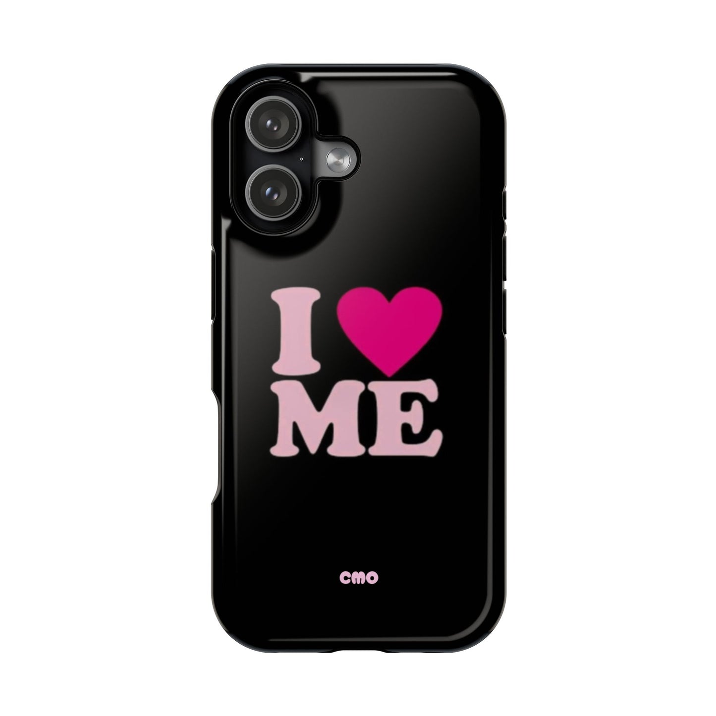 Magnetic Impact-Resistant Phone Case — "I love ME" Pink Self-Love Design
