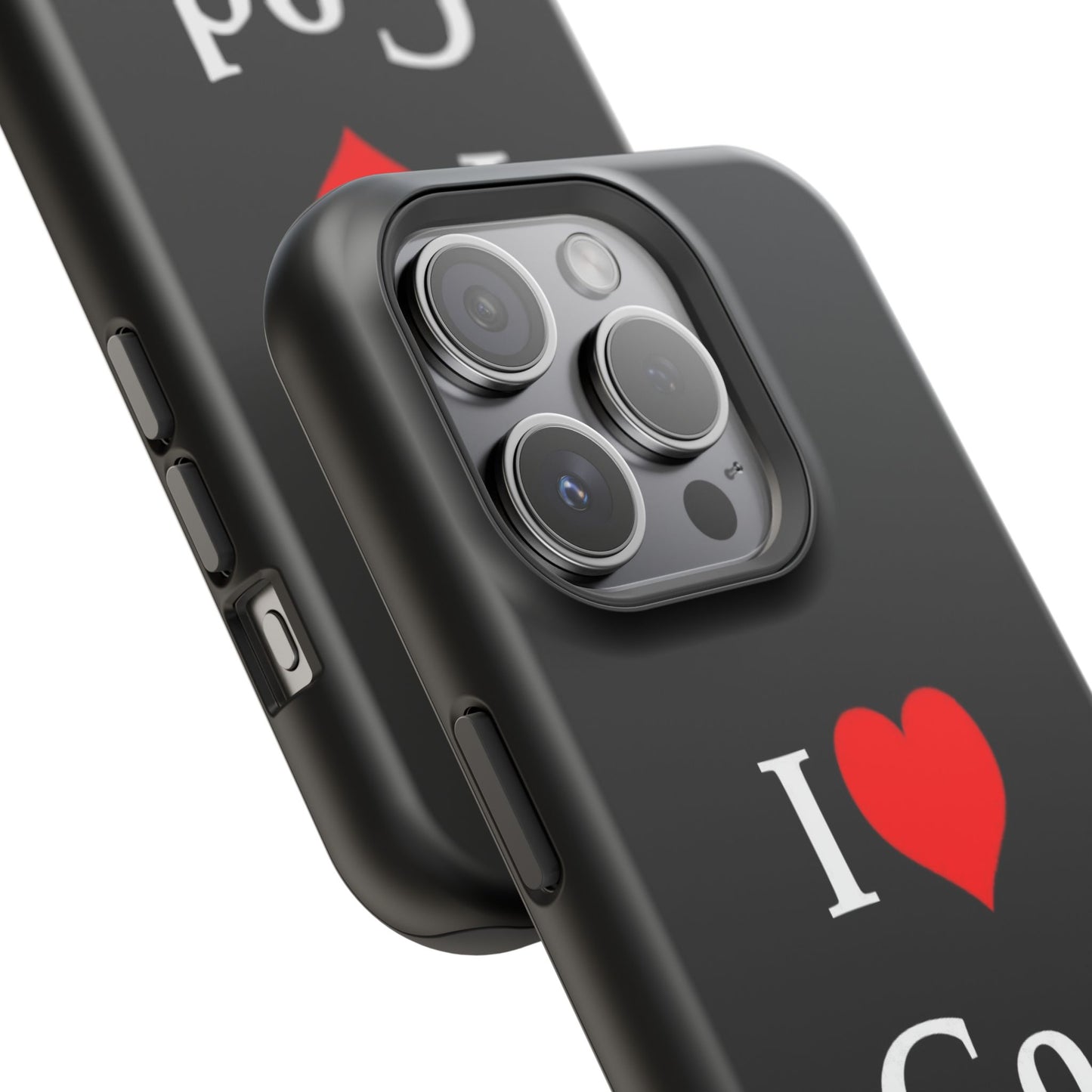 I love God Phone Case — Magnetic Impact-Resistant Religious iPhone Cover
