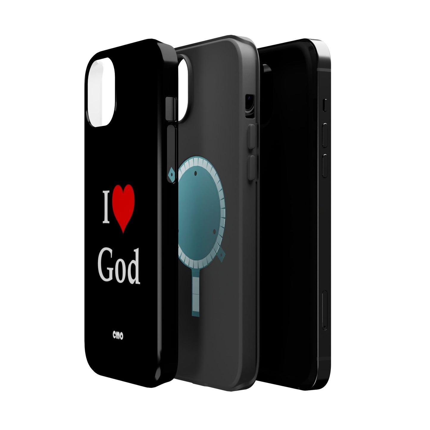 I love God Phone Case — Magnetic Impact-Resistant Religious iPhone Cover