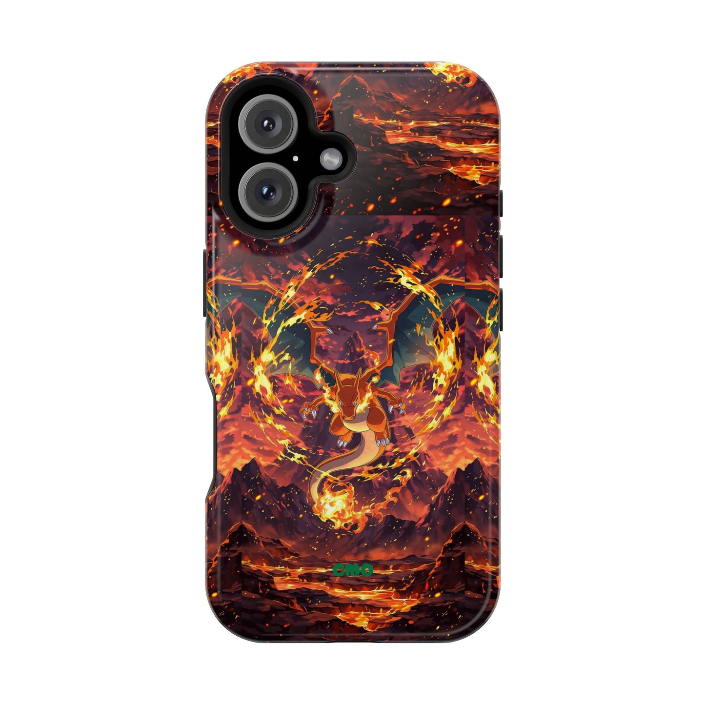 Fiery Abstract Magnetic Impact-Resistant Phone Case