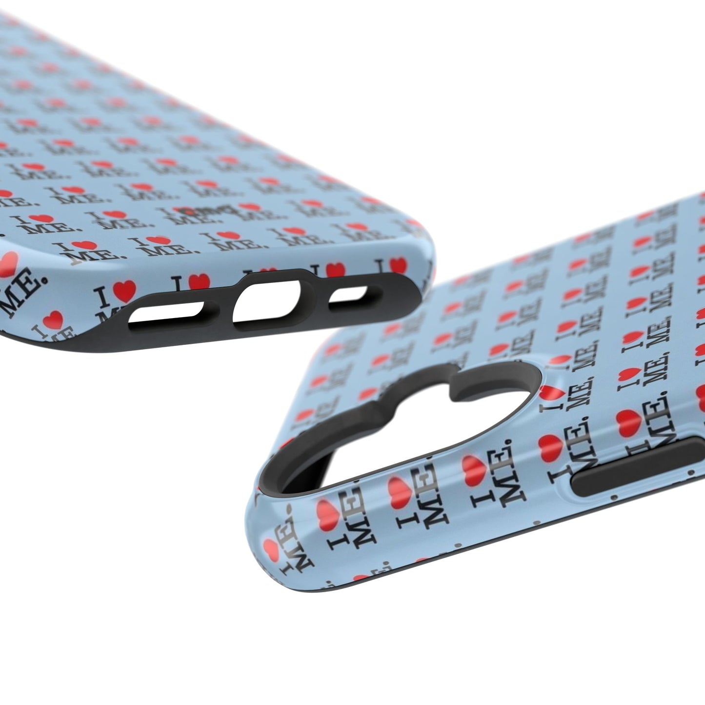 Magnetic Impact-Resistant Phone Case — "I love ME" Pattern