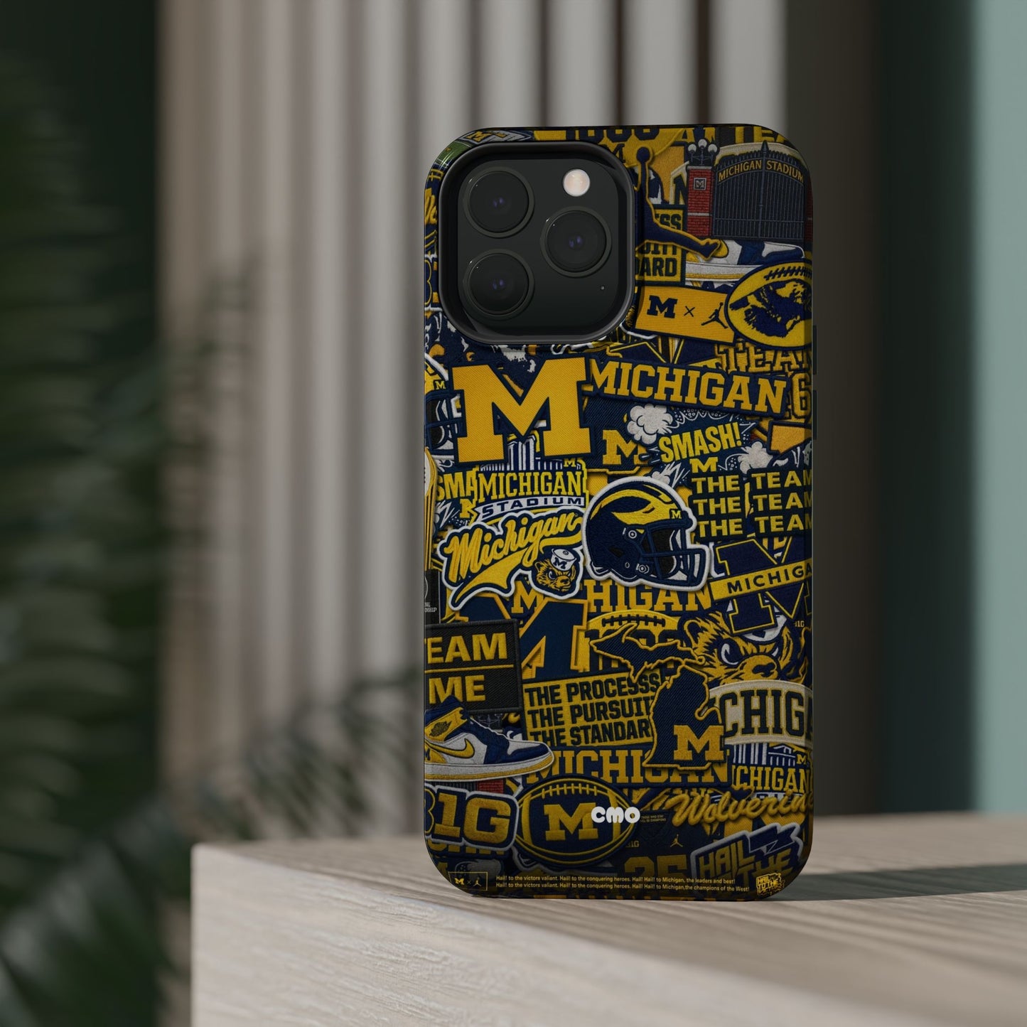 Michigan Wolverines Magnetic Impact Phone Case — Team Logo Collage MagSafe-Compatible