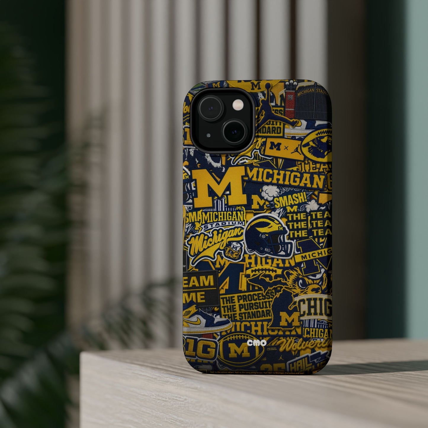 Michigan Wolverines Magnetic Impact Phone Case — Team Logo Collage MagSafe-Compatible