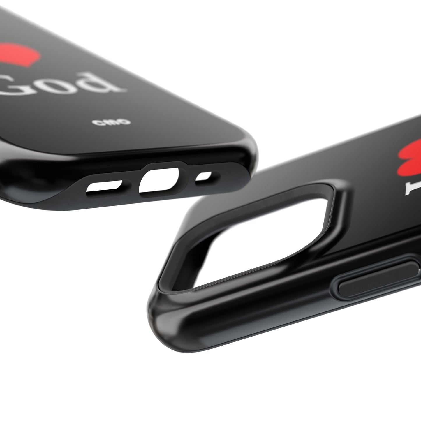 I love God Phone Case — Magnetic Impact-Resistant Religious iPhone Cover
