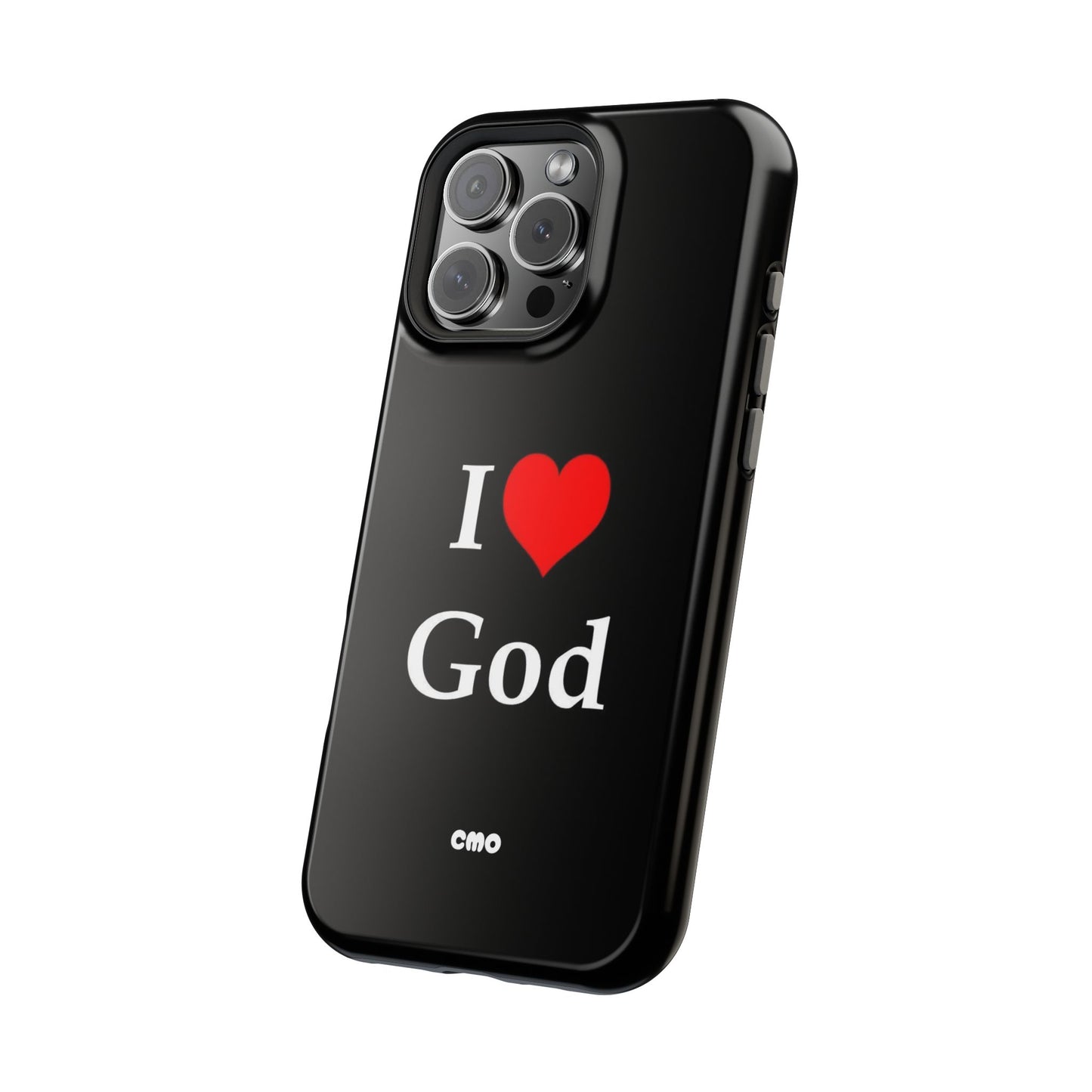 I love God Phone Case — Magnetic Impact-Resistant Religious iPhone Cover