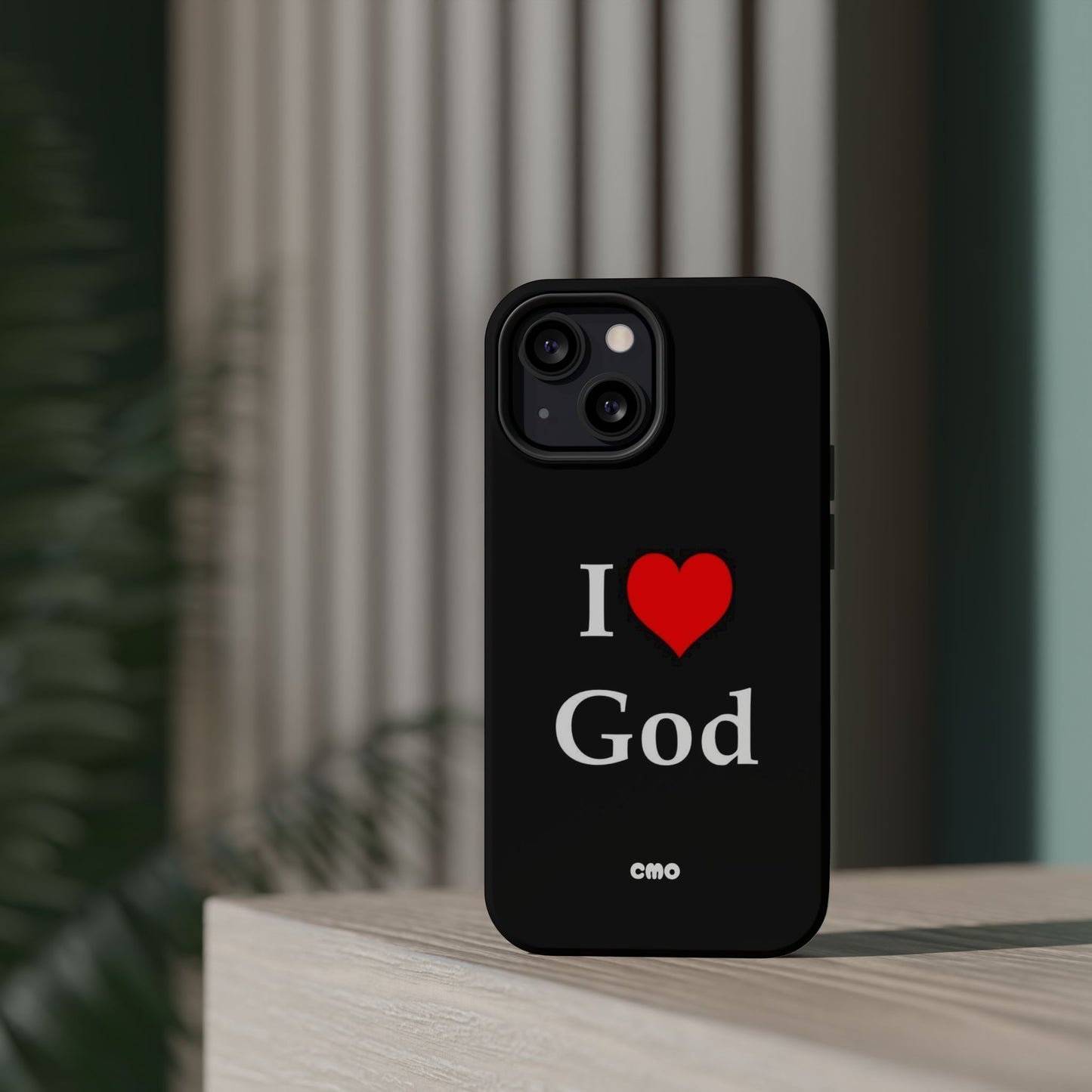 I love God Phone Case — Magnetic Impact-Resistant Religious iPhone Cover