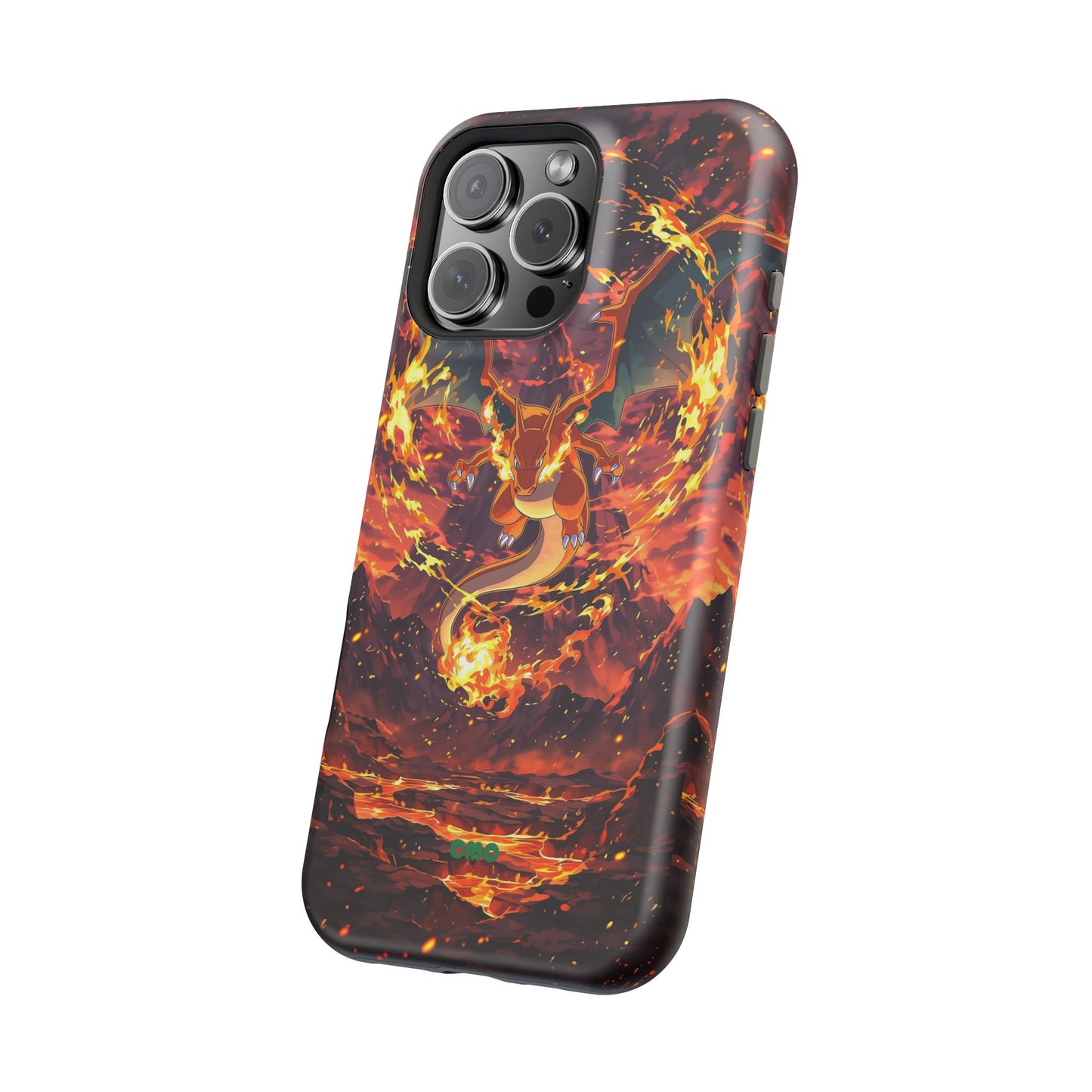 Fiery Abstract Magnetic Impact-Resistant Phone Case