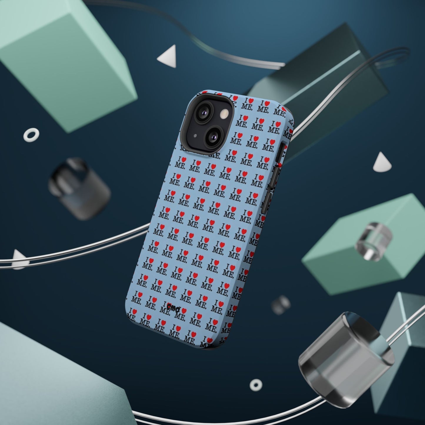 Magnetic Impact-Resistant Phone Case — "I love ME" Pattern