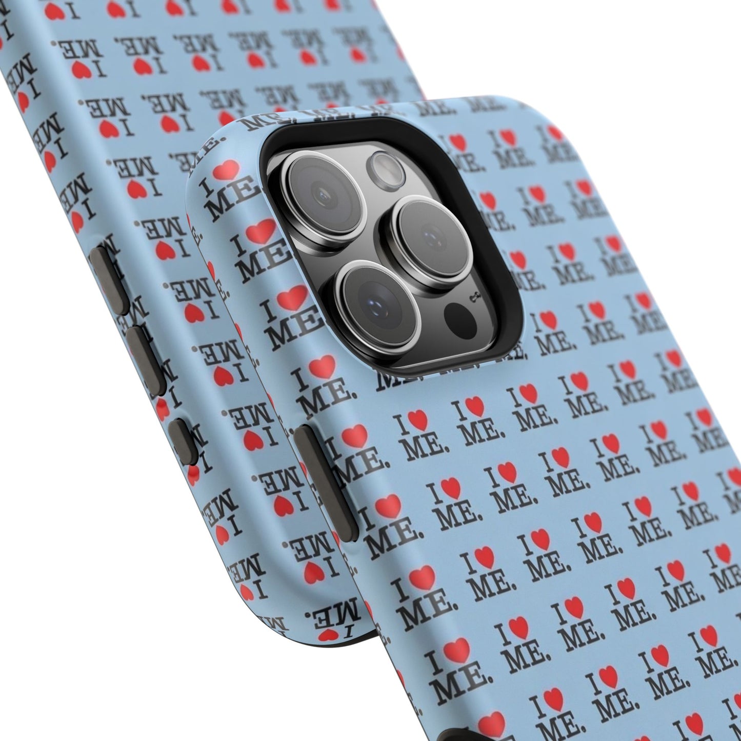 Magnetic Impact-Resistant Phone Case — "I love ME" Pattern