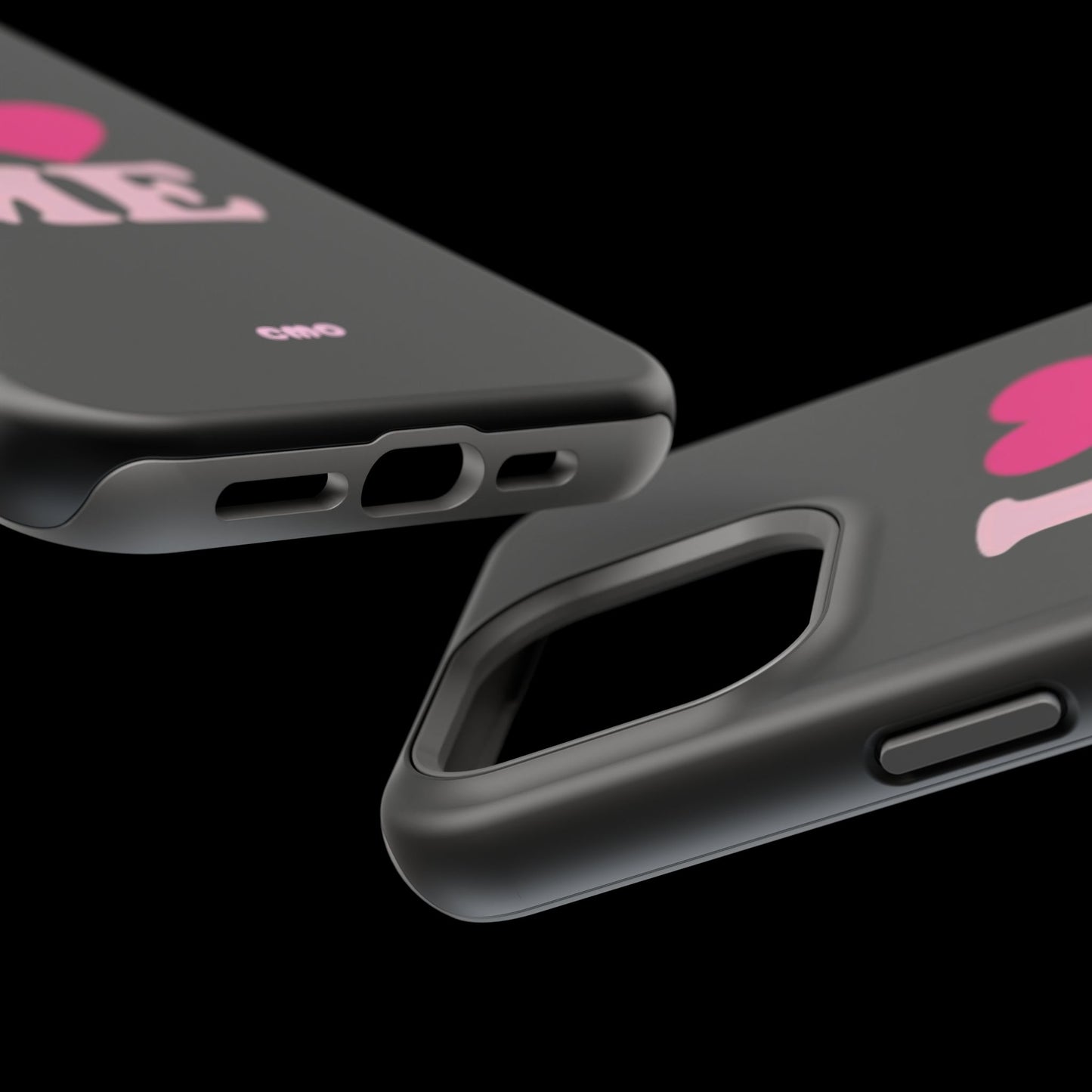 Magnetic Impact-Resistant Phone Case — "I love ME" Pink Self-Love Design