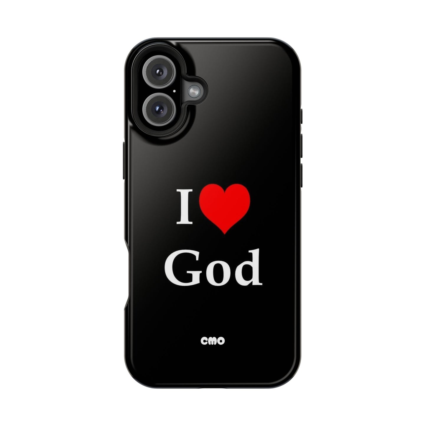 I love God Phone Case — Magnetic Impact-Resistant Religious iPhone Cover