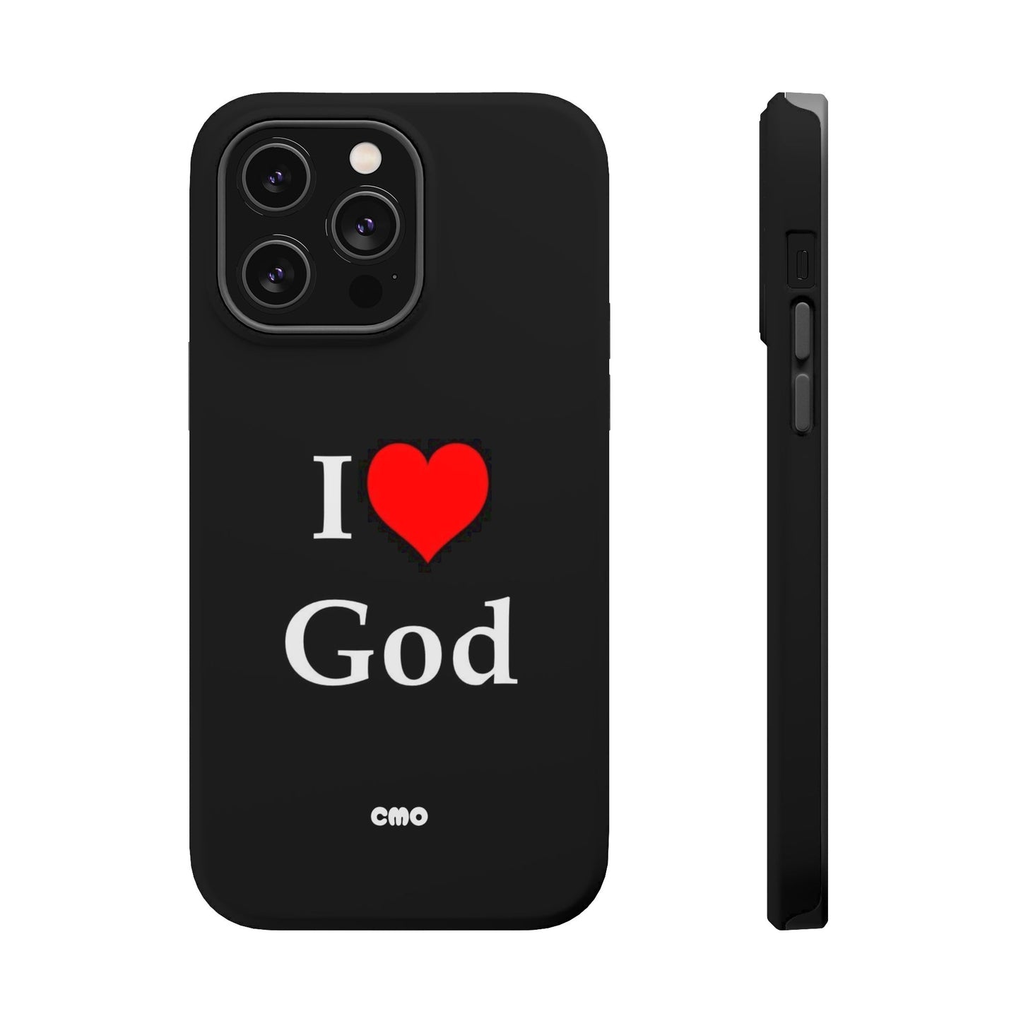 I love God Phone Case — Magnetic Impact-Resistant Religious iPhone Cover