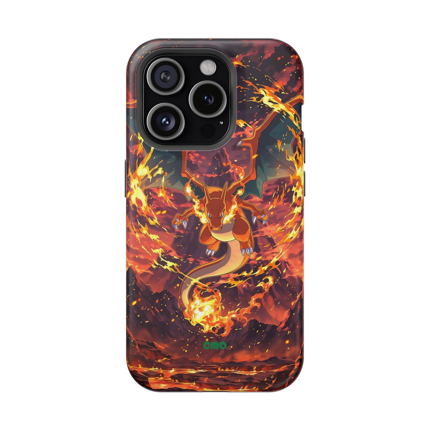 Fiery Abstract Magnetic Impact-Resistant Phone Case