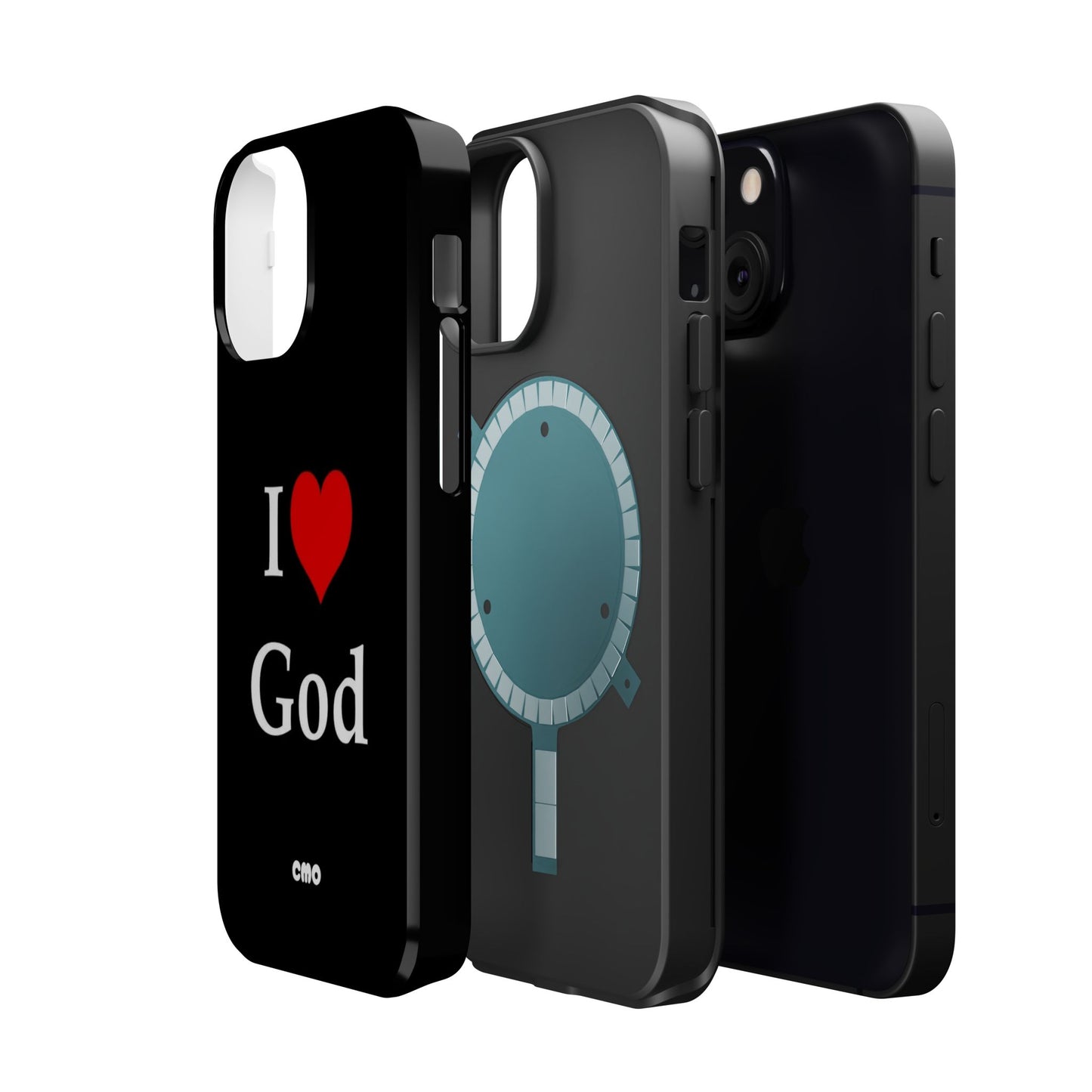 I love God Phone Case — Magnetic Impact-Resistant Religious iPhone Cover