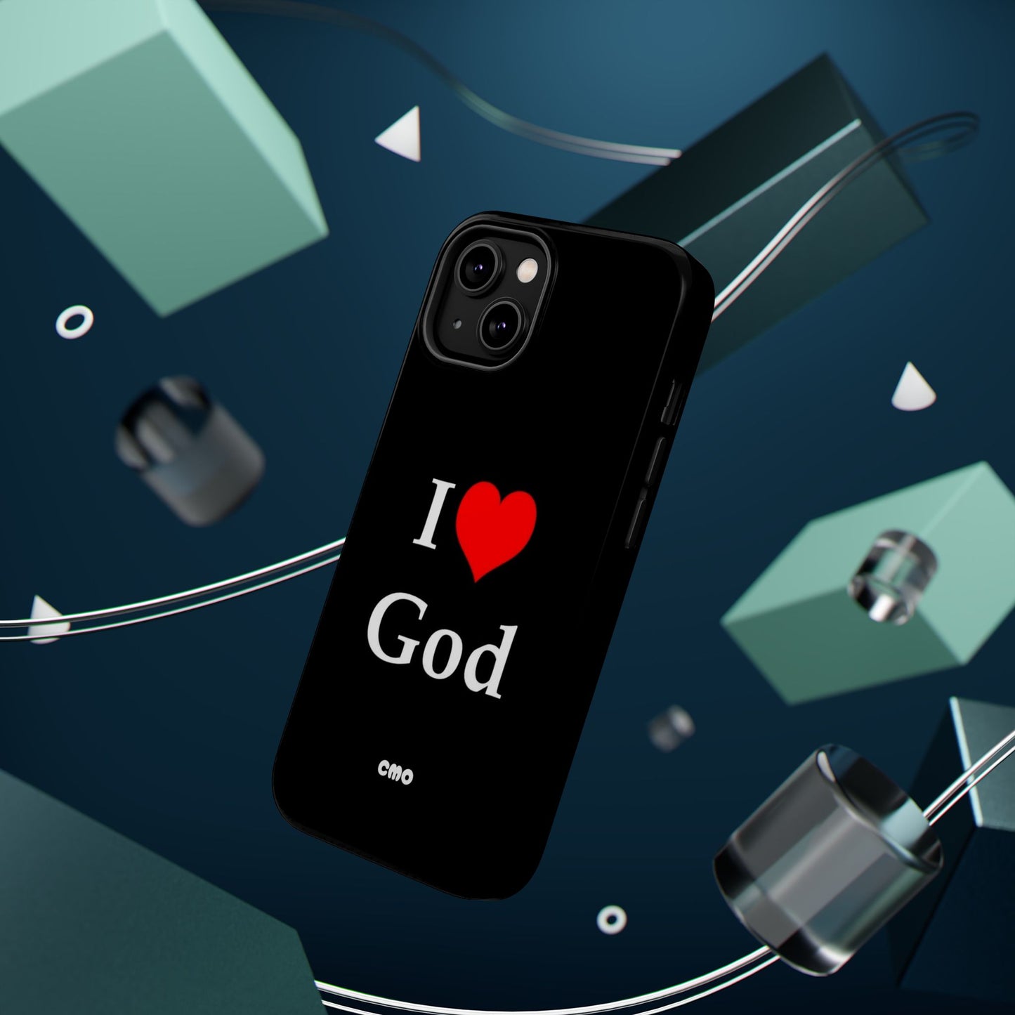 I love God Phone Case — Magnetic Impact-Resistant Religious iPhone Cover