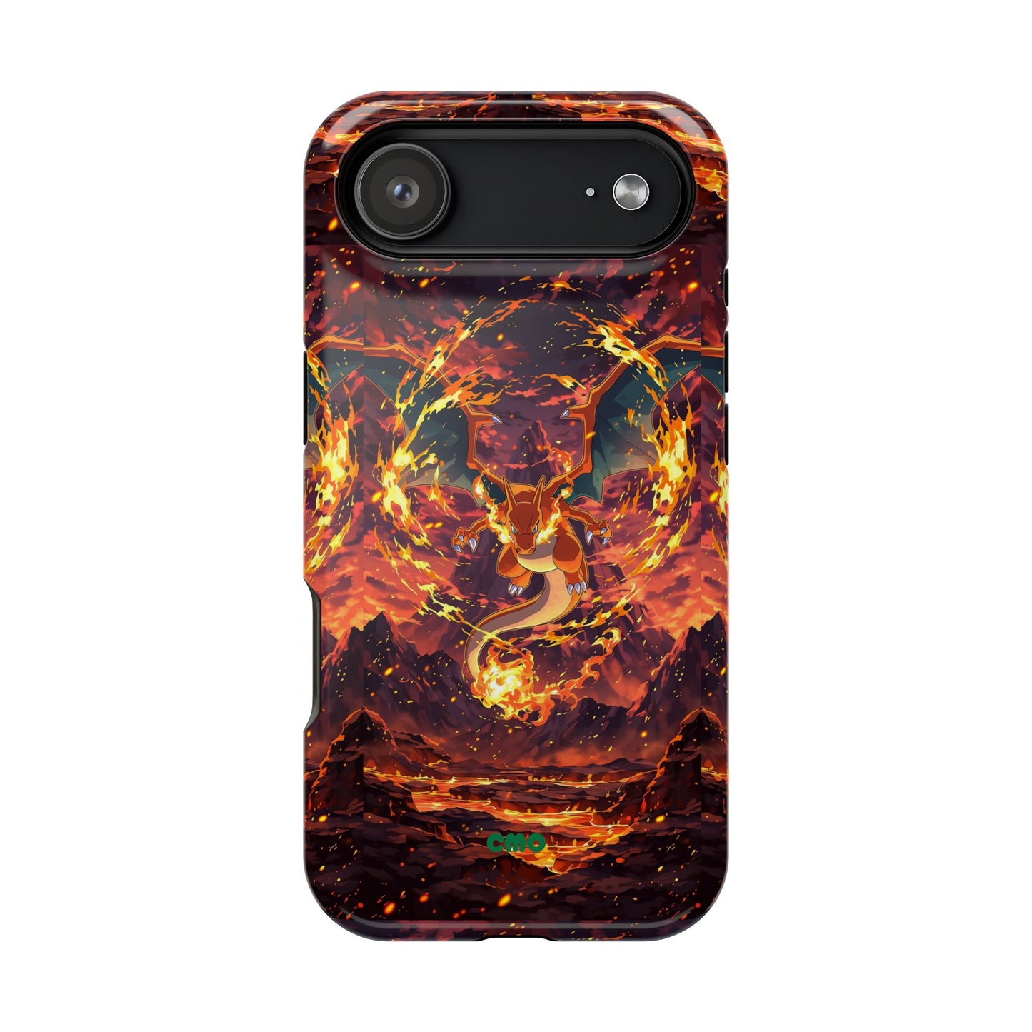 Fiery Abstract Magnetic Impact-Resistant Phone Case