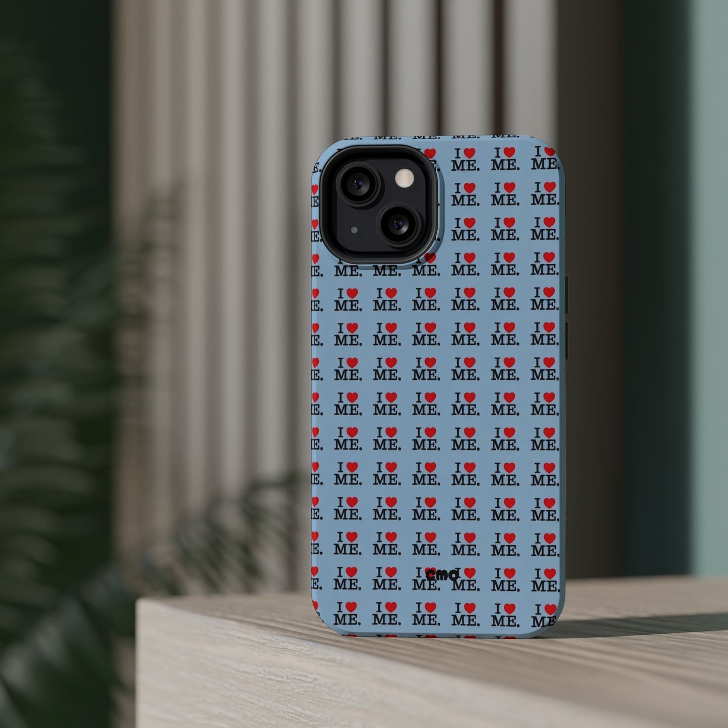 Magnetic Impact-Resistant Phone Case — "I love ME" Pattern