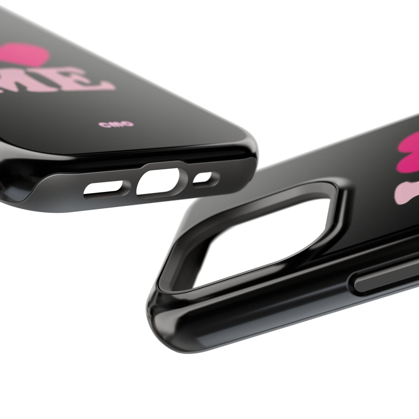 Magnetic Impact-Resistant Phone Case — "I love ME" Pink Self-Love Design