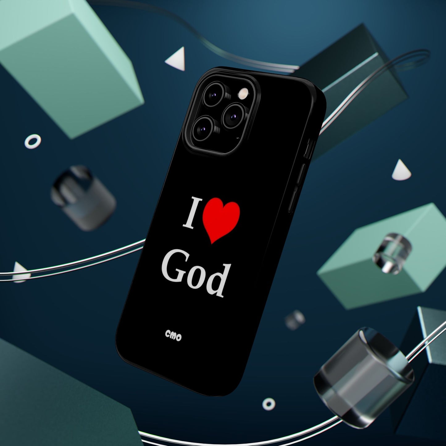 I love God Phone Case — Magnetic Impact-Resistant Religious iPhone Cover