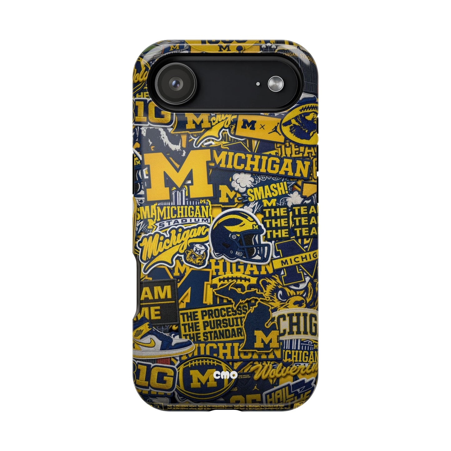 Michigan Wolverines Magnetic Impact Phone Case — Team Logo Collage MagSafe-Compatible
