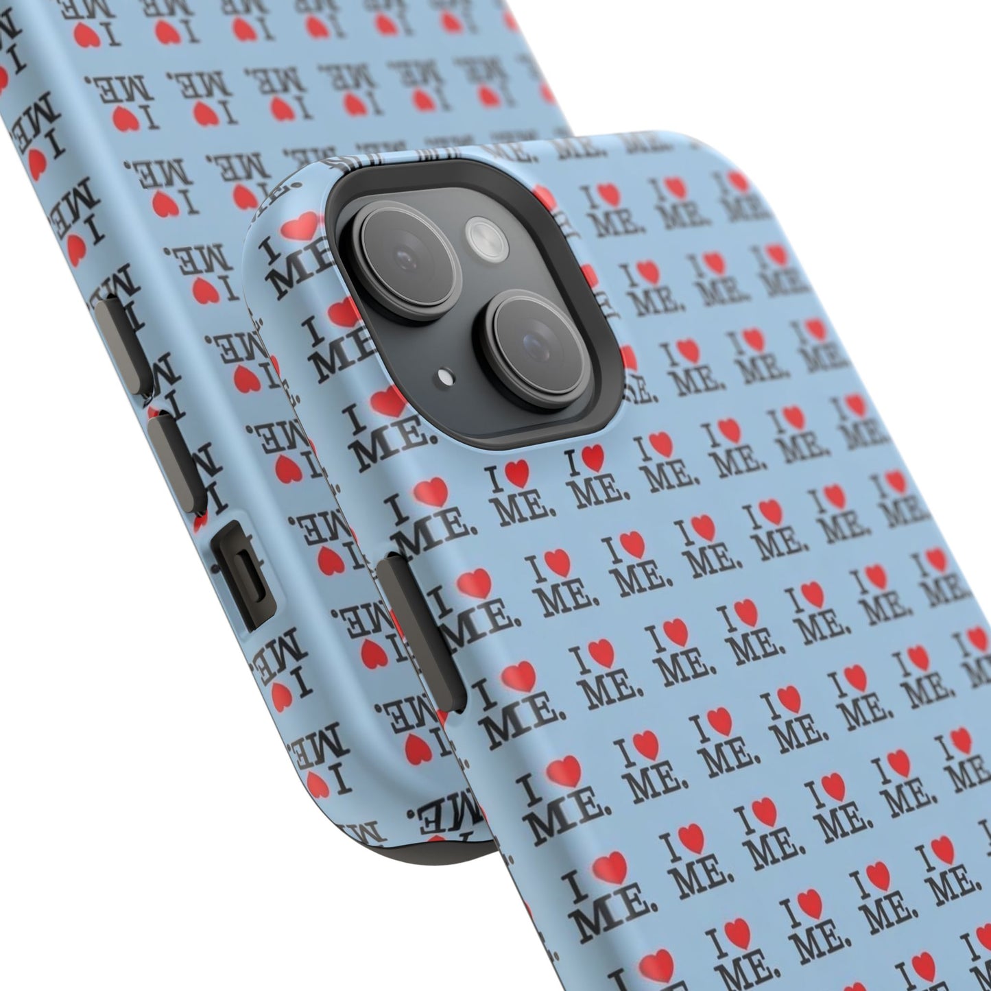 Magnetic Impact-Resistant Phone Case — "I love ME" Pattern