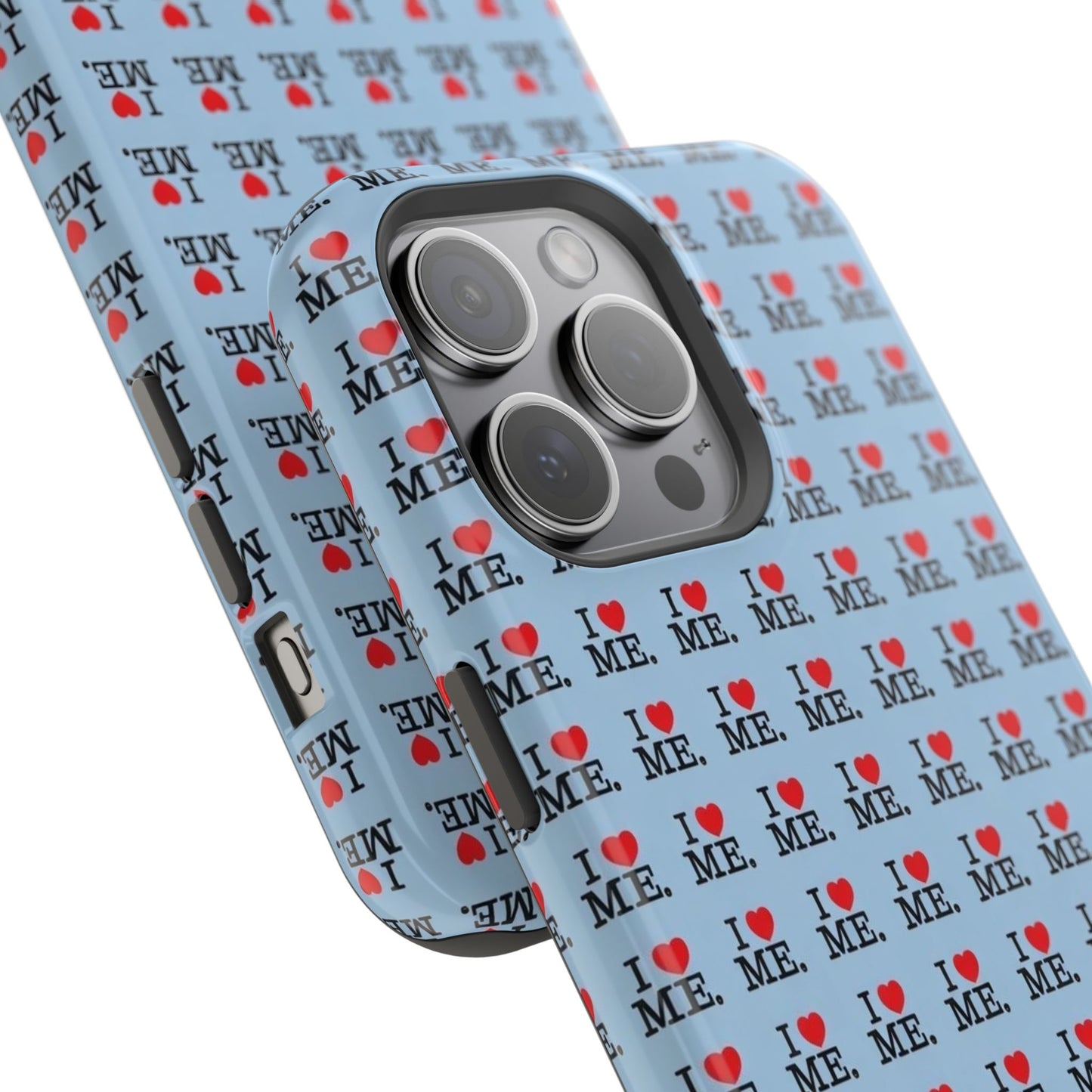 Magnetic Impact-Resistant Phone Case — "I love ME" Pattern