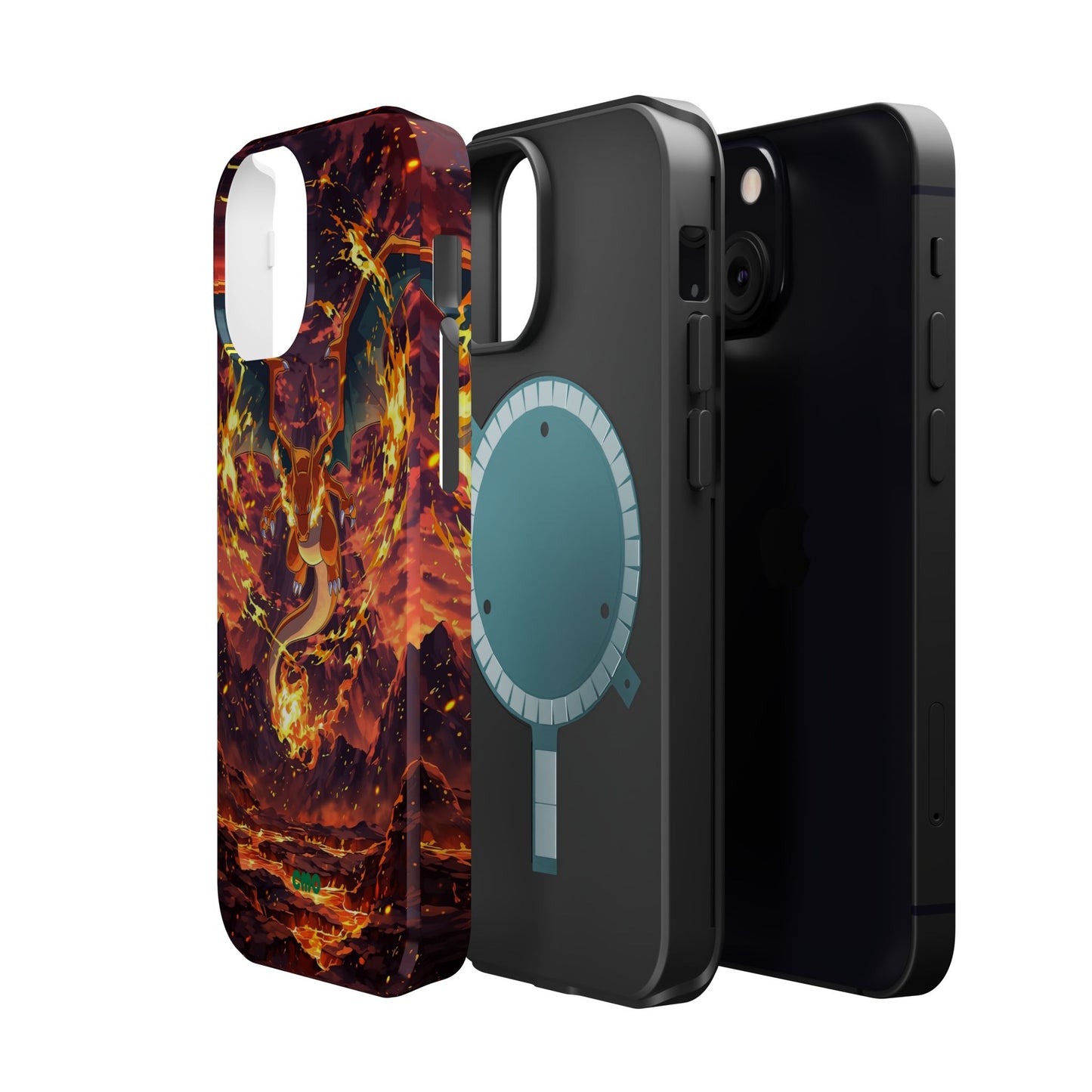 Fiery Abstract Magnetic Impact-Resistant Phone Case