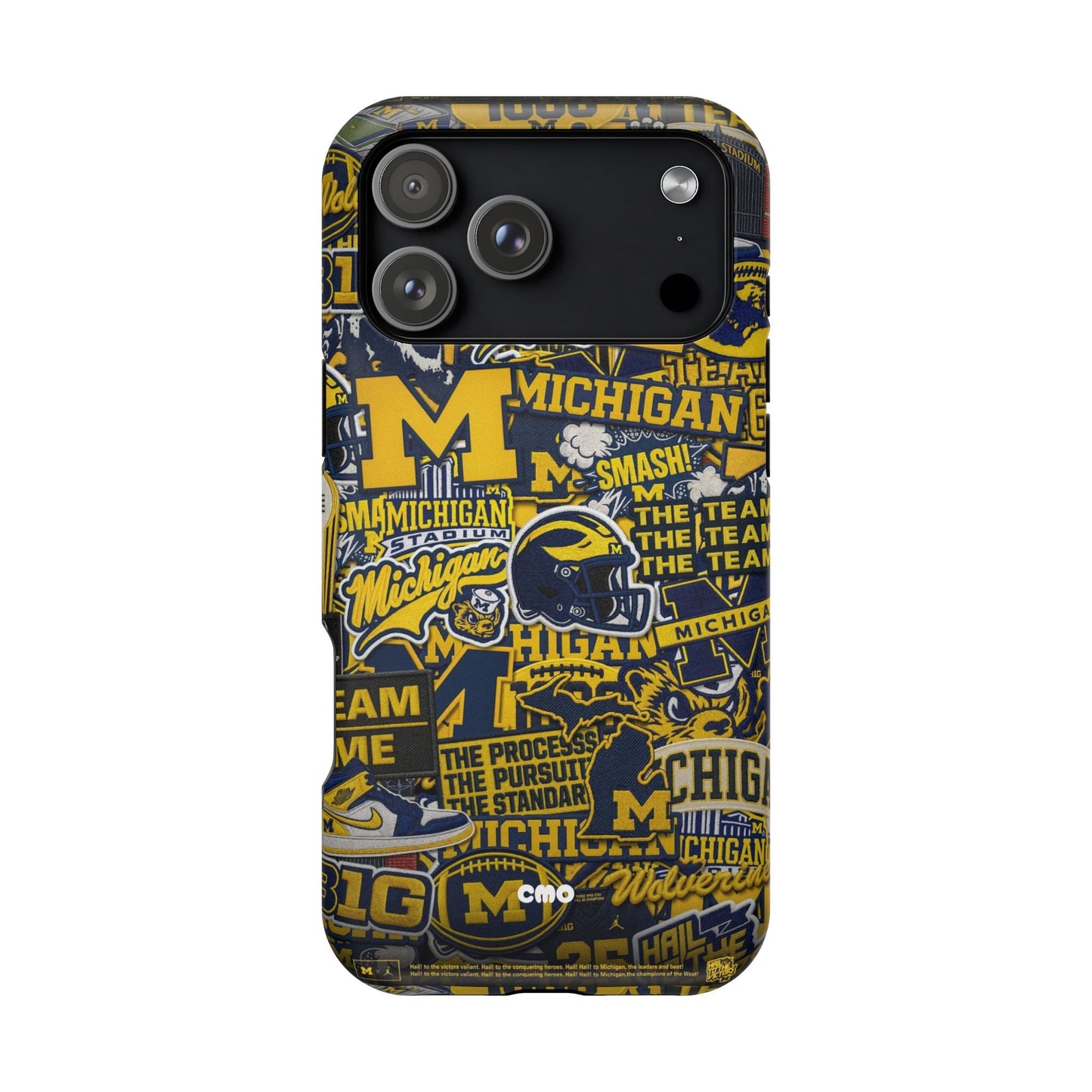 Michigan Wolverines Magnetic Impact Phone Case — Team Logo Collage MagSafe-Compatible
