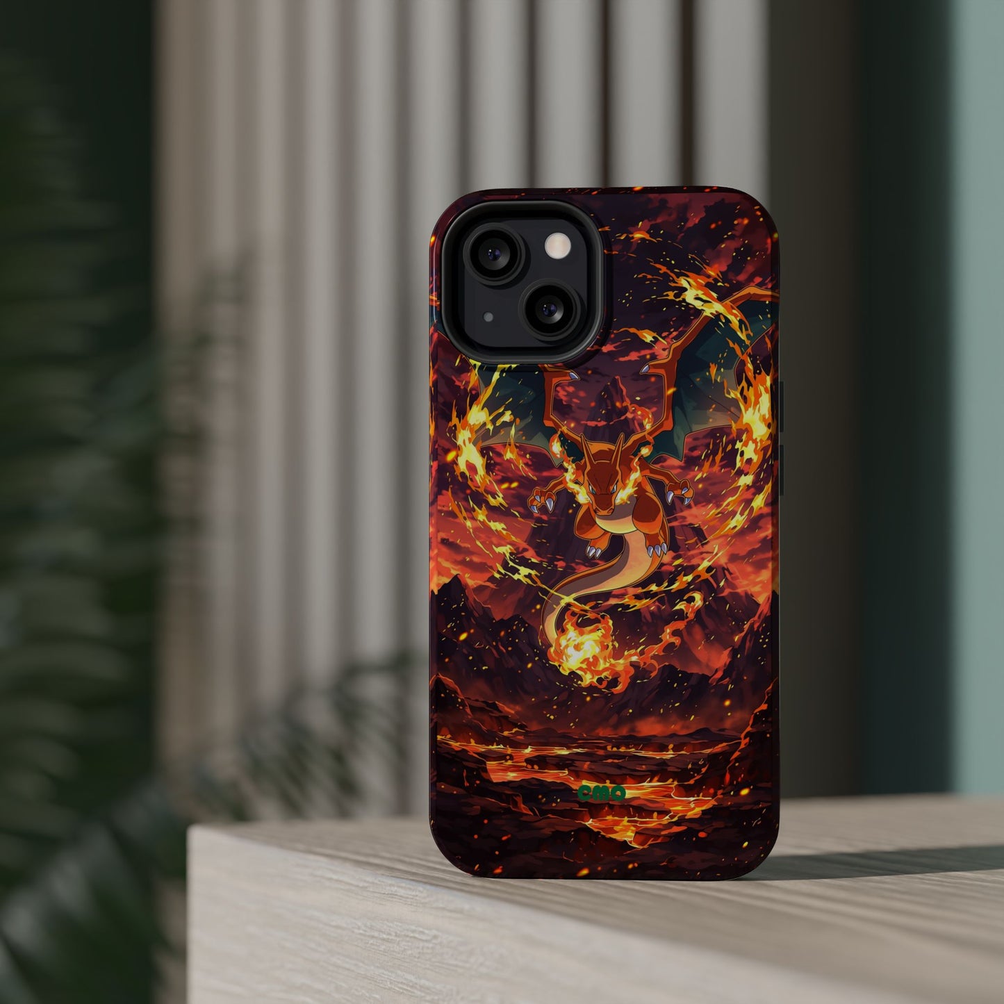 Fiery Abstract Magnetic Impact-Resistant Phone Case