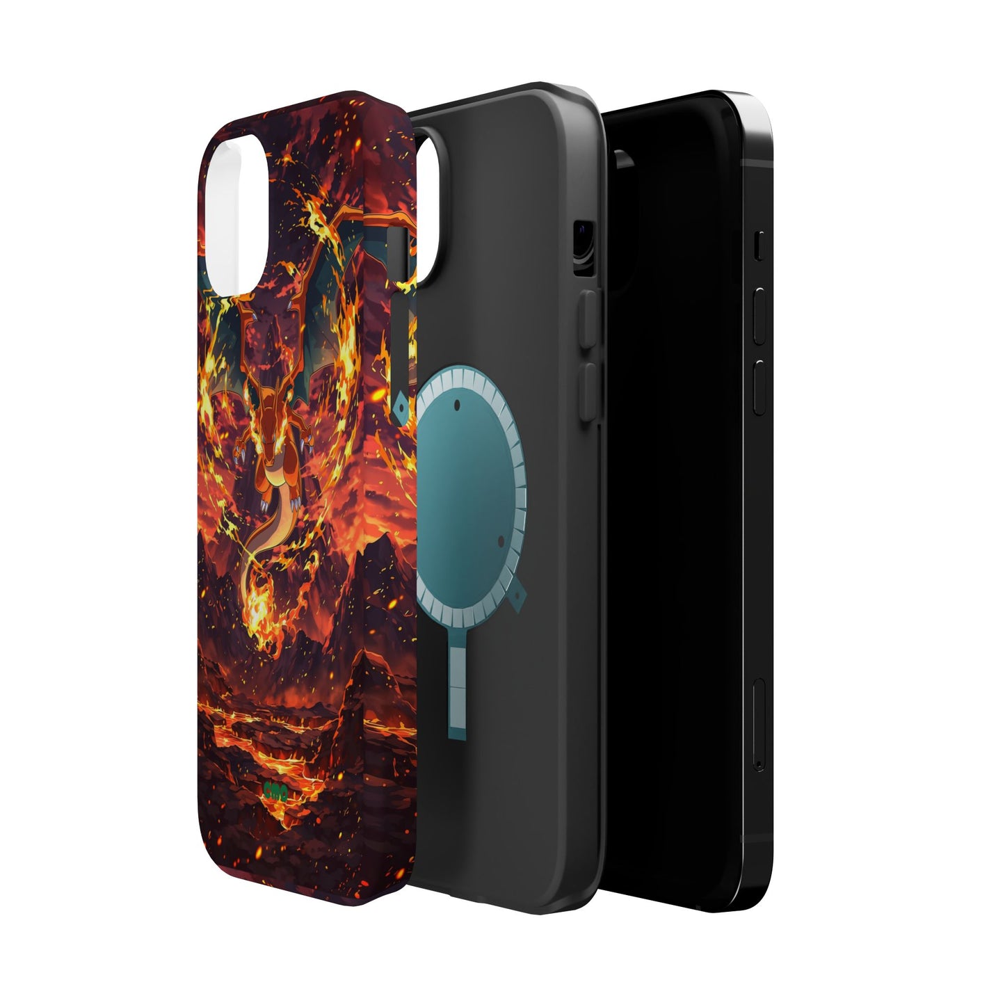 Fiery Abstract Magnetic Impact-Resistant Phone Case