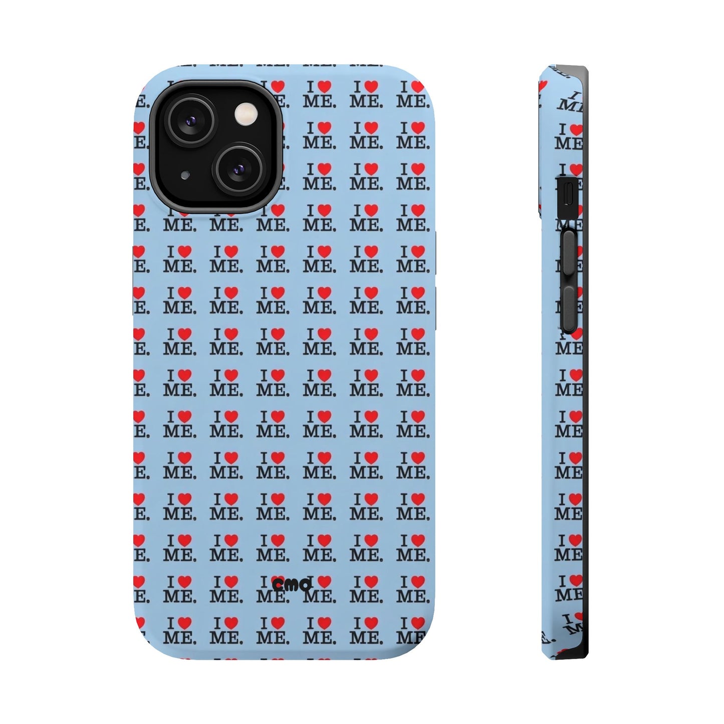 Magnetic Impact-Resistant Phone Case — "I love ME" Pattern