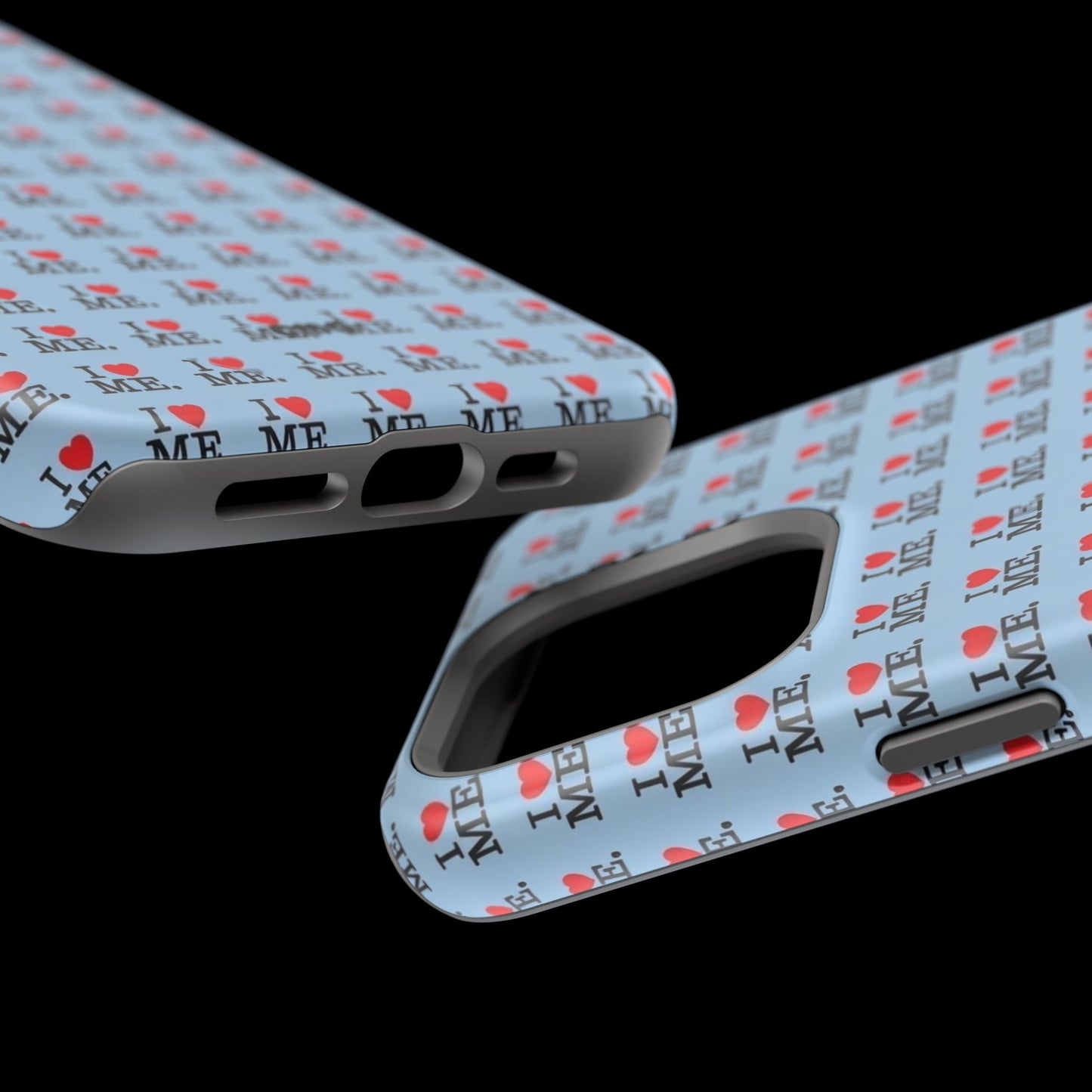 Magnetic Impact-Resistant Phone Case — "I love ME" Pattern