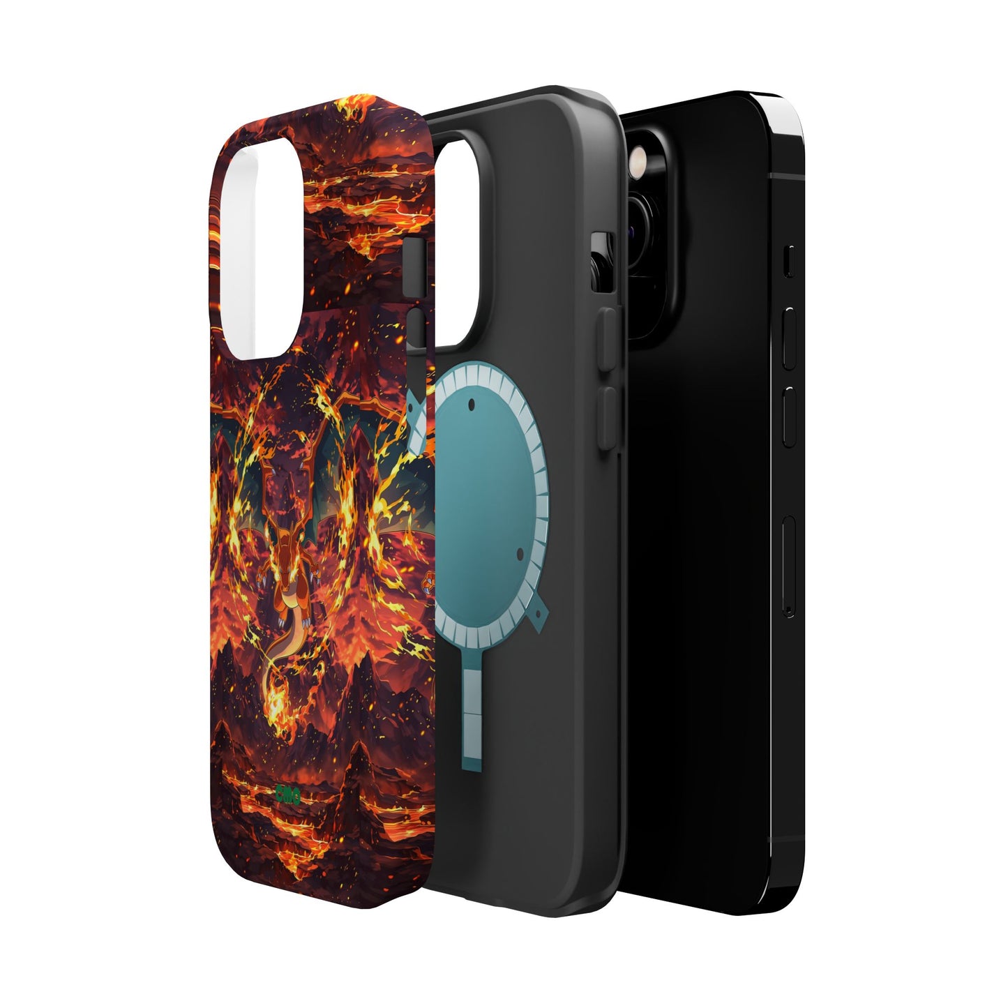 Fiery Abstract Magnetic Impact-Resistant Phone Case