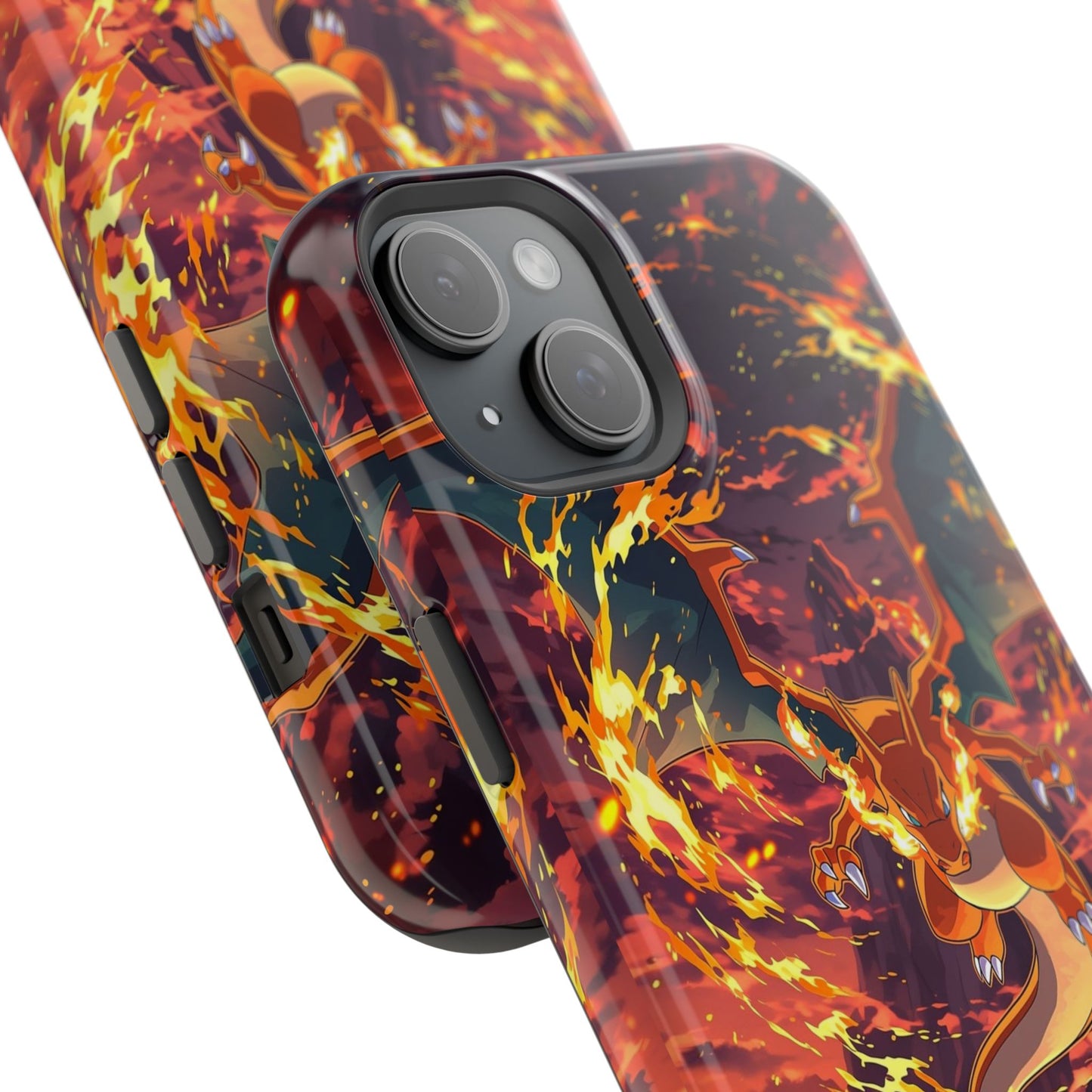 Fiery Abstract Magnetic Impact-Resistant Phone Case