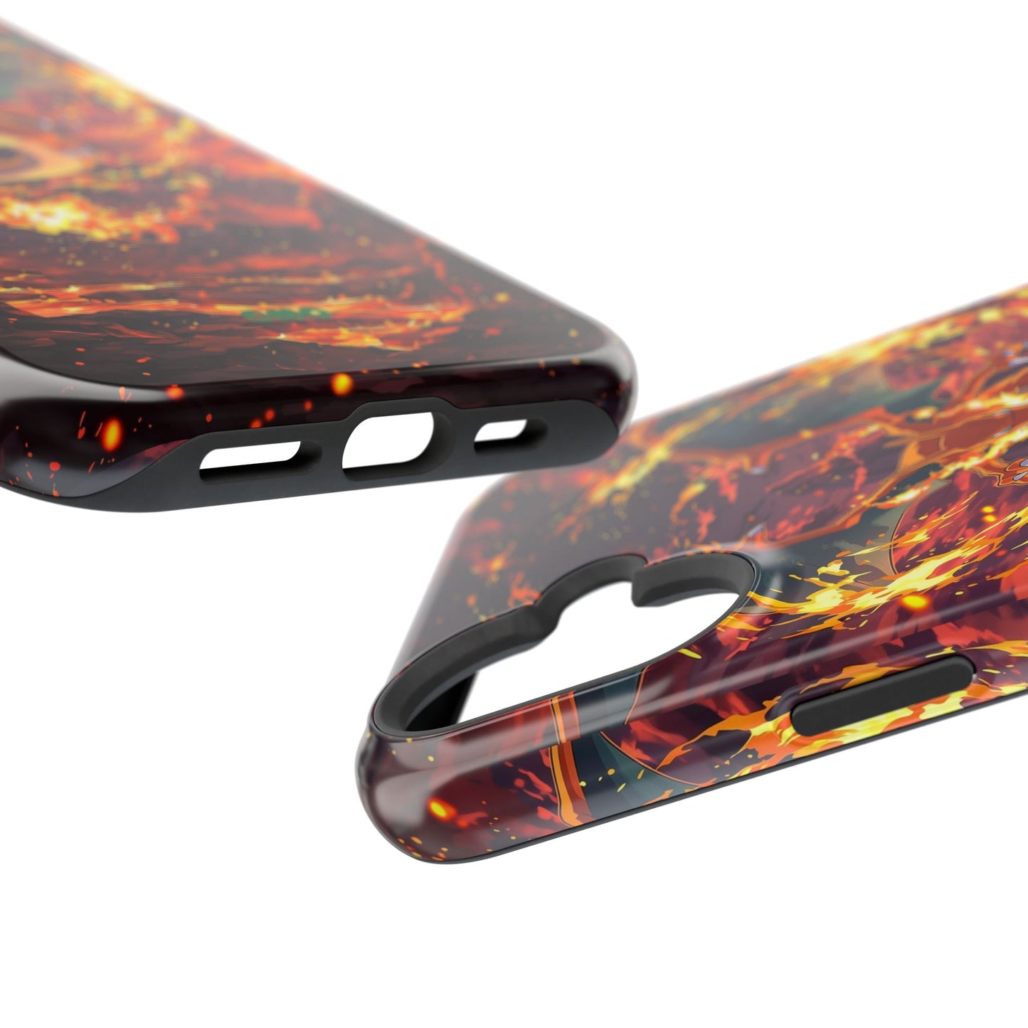 Fiery Abstract Magnetic Impact-Resistant Phone Case