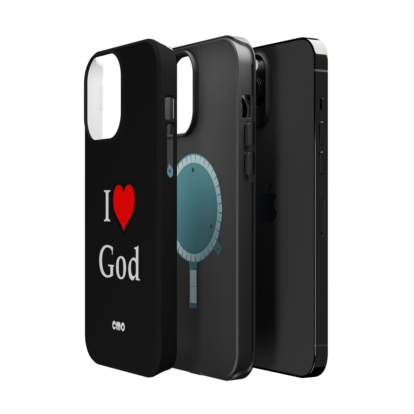 I love God Phone Case — Magnetic Impact-Resistant Religious iPhone Cover