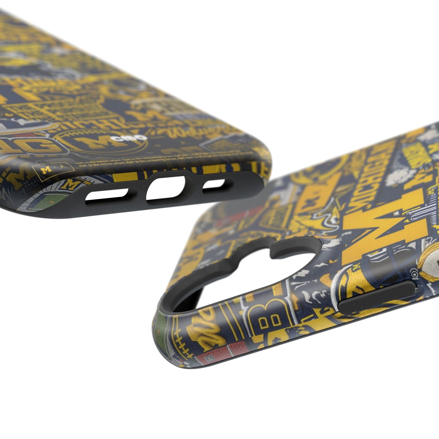 Michigan Wolverines Magnetic Impact Phone Case — Team Logo Collage MagSafe-Compatible