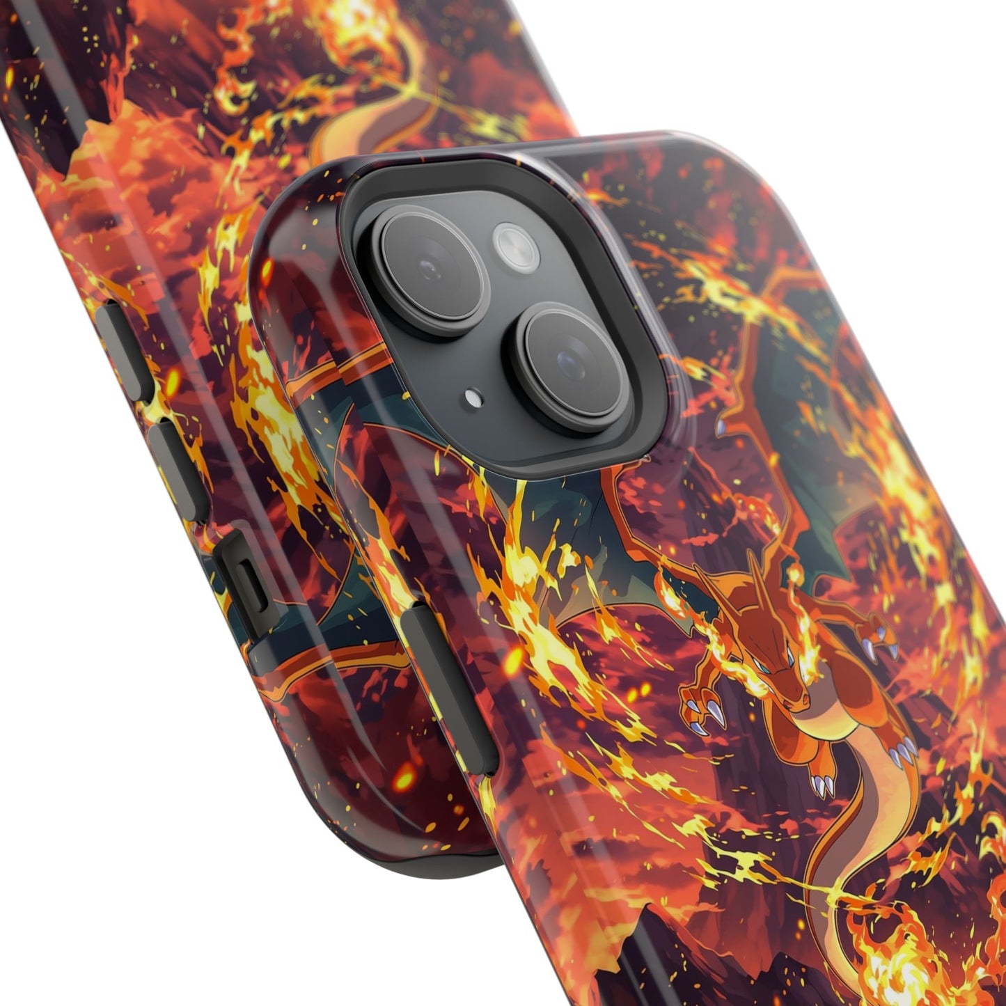 Fiery Abstract Magnetic Impact-Resistant Phone Case