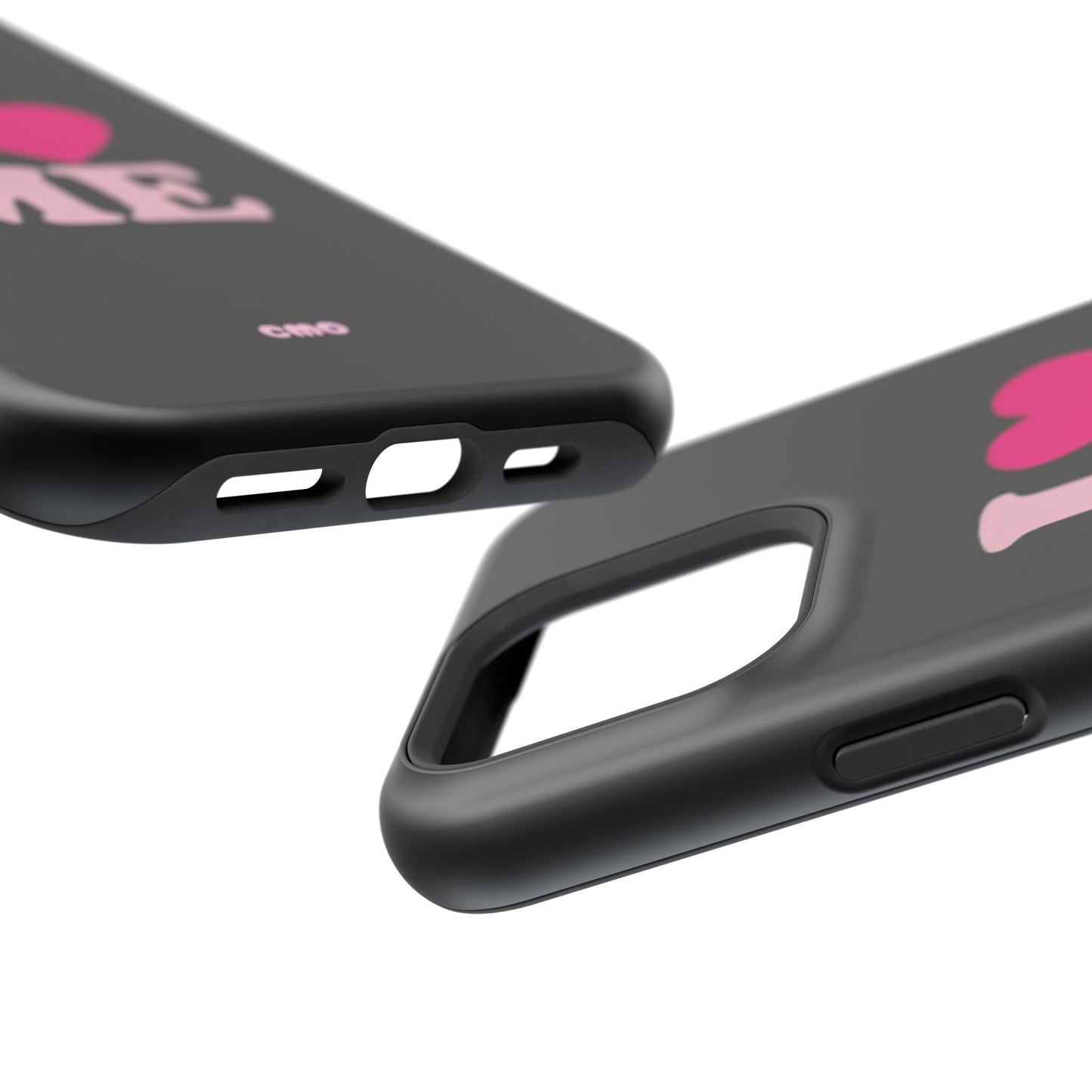 Magnetic Impact-Resistant Phone Case — "I love ME" Pink Self-Love Design