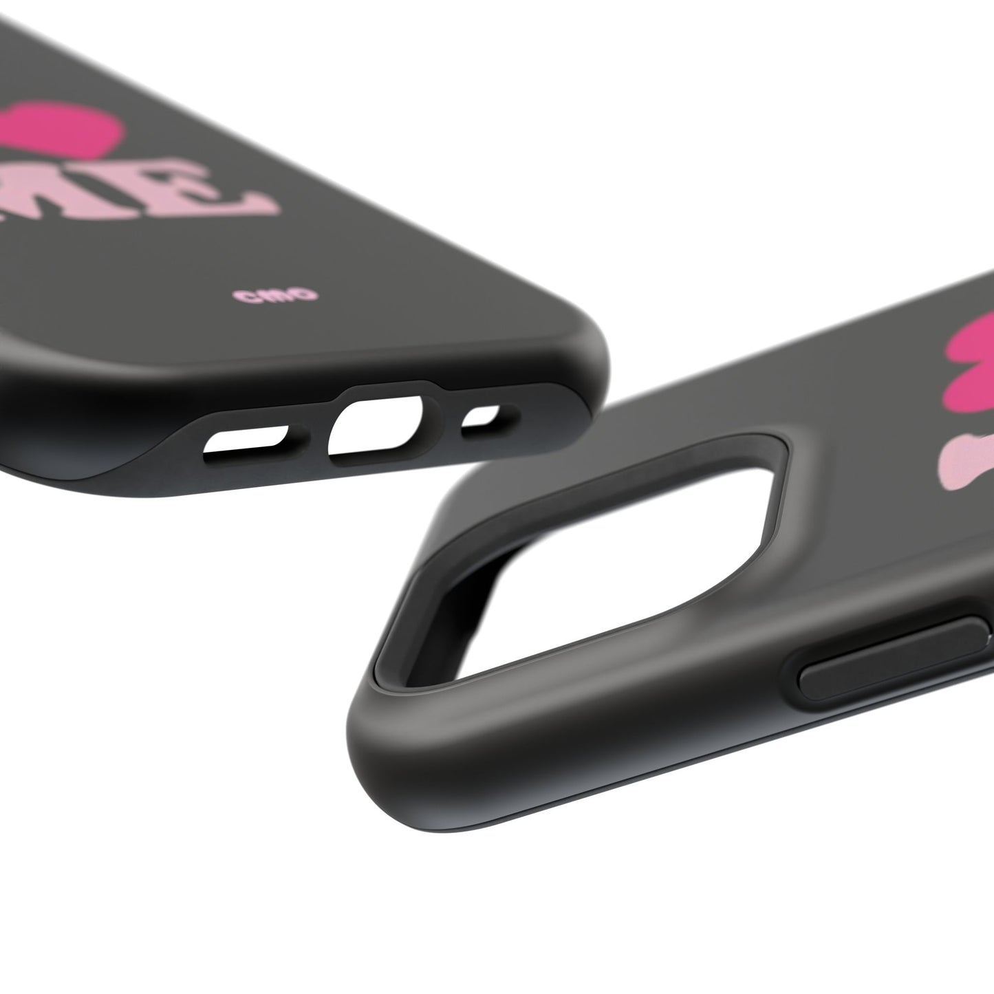 Magnetic Impact-Resistant Phone Case — "I love ME" Pink Self-Love Design