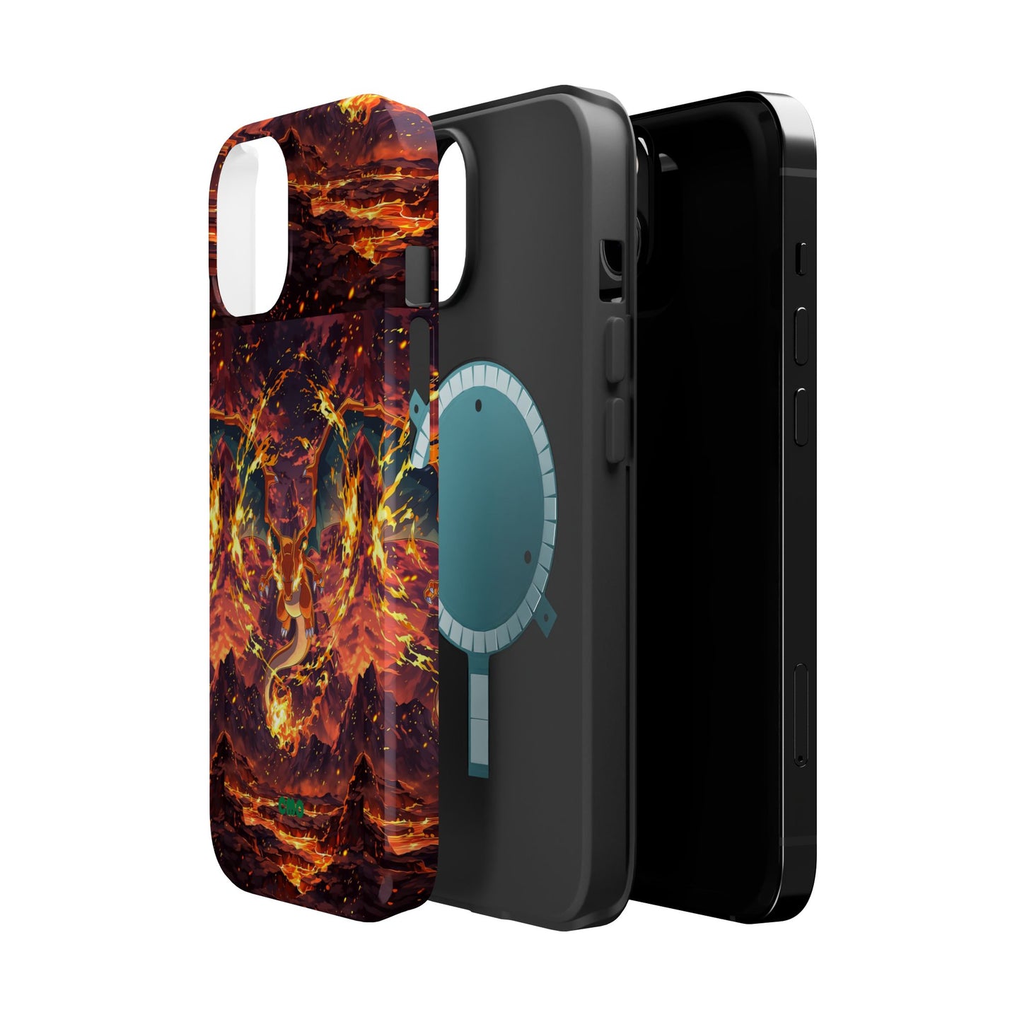Fiery Abstract Magnetic Impact-Resistant Phone Case